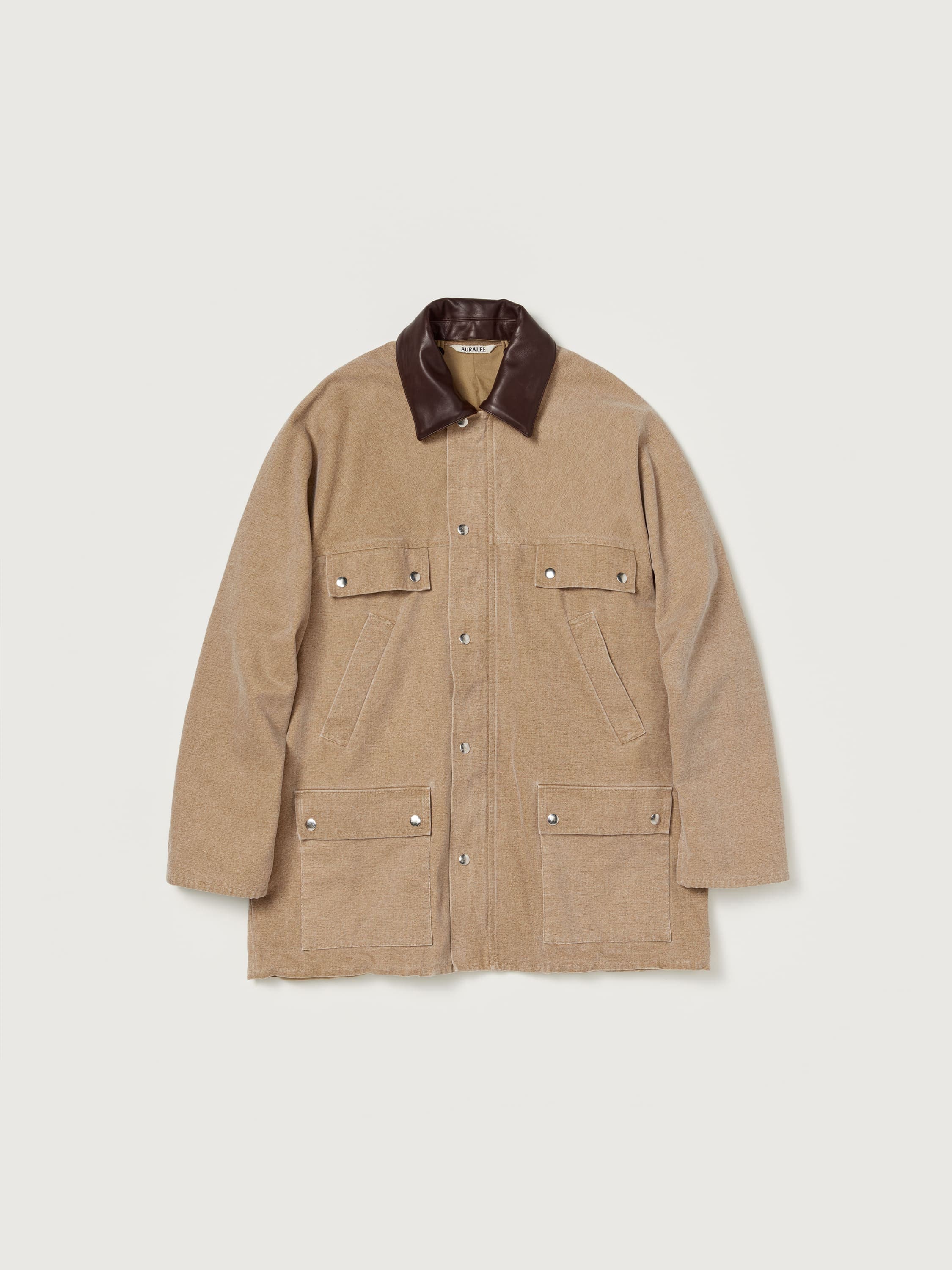 WASHED ORGANIC CANVAS HUNTING BLOUSON 詳細画像 LIGHT BROWN 1