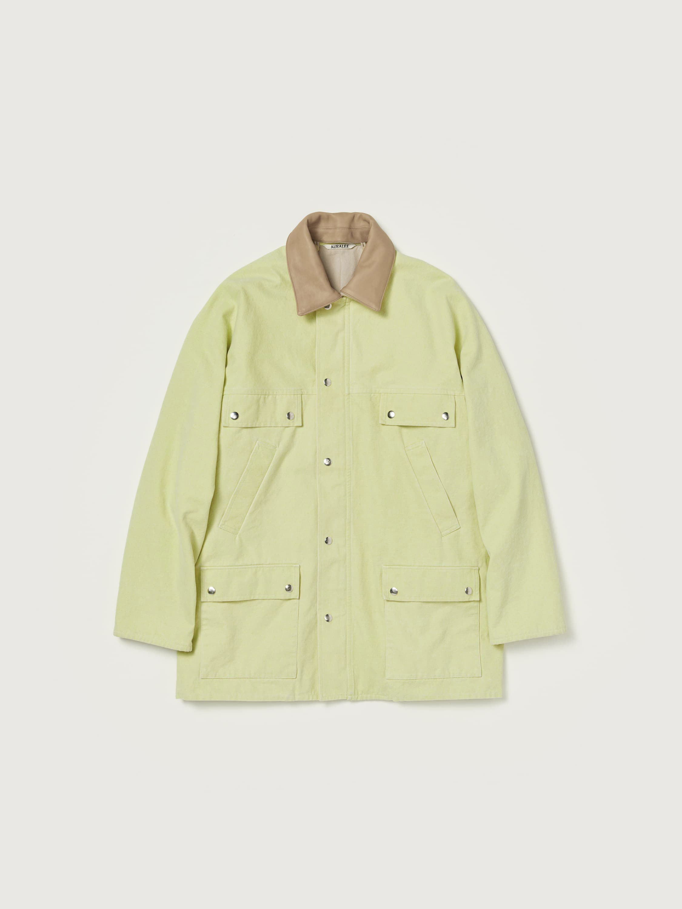 WASHED ORGANIC CANVAS HUNTING BLOUSON 詳細画像 LIME GREEN 1