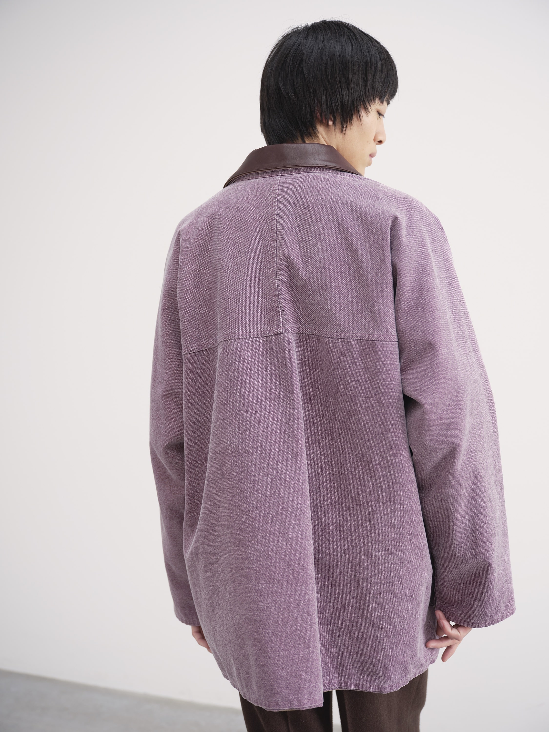 WASHED ORGANIC CANVAS HUNTING BLOUSON 詳細画像 PURPLE 4