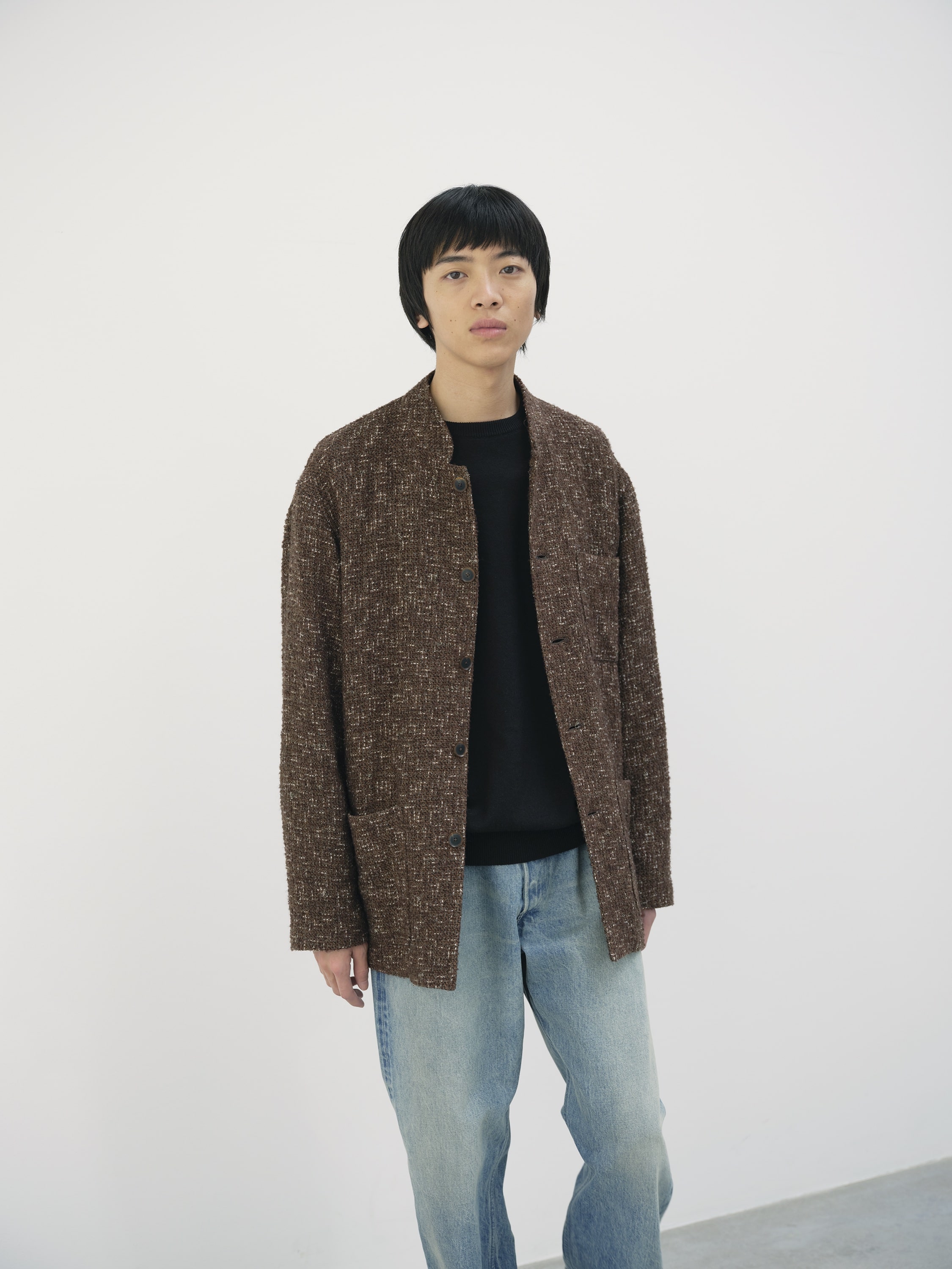 HOMESPUN TWEED  JACKET 詳細画像 DARK BROWN TWEED 1