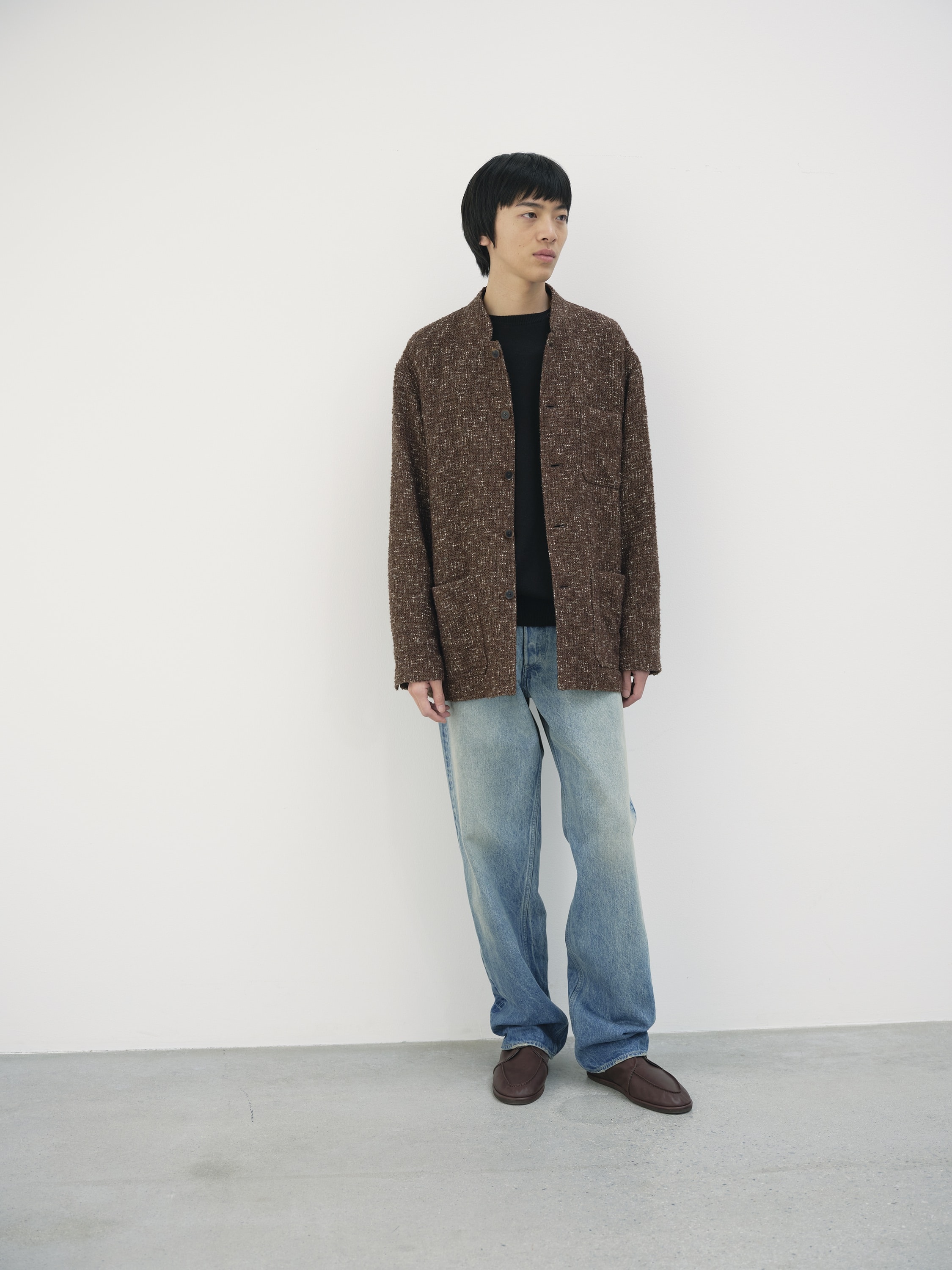 HOMESPUN TWEED  JACKET 詳細画像 DARK BROWN TWEED 2