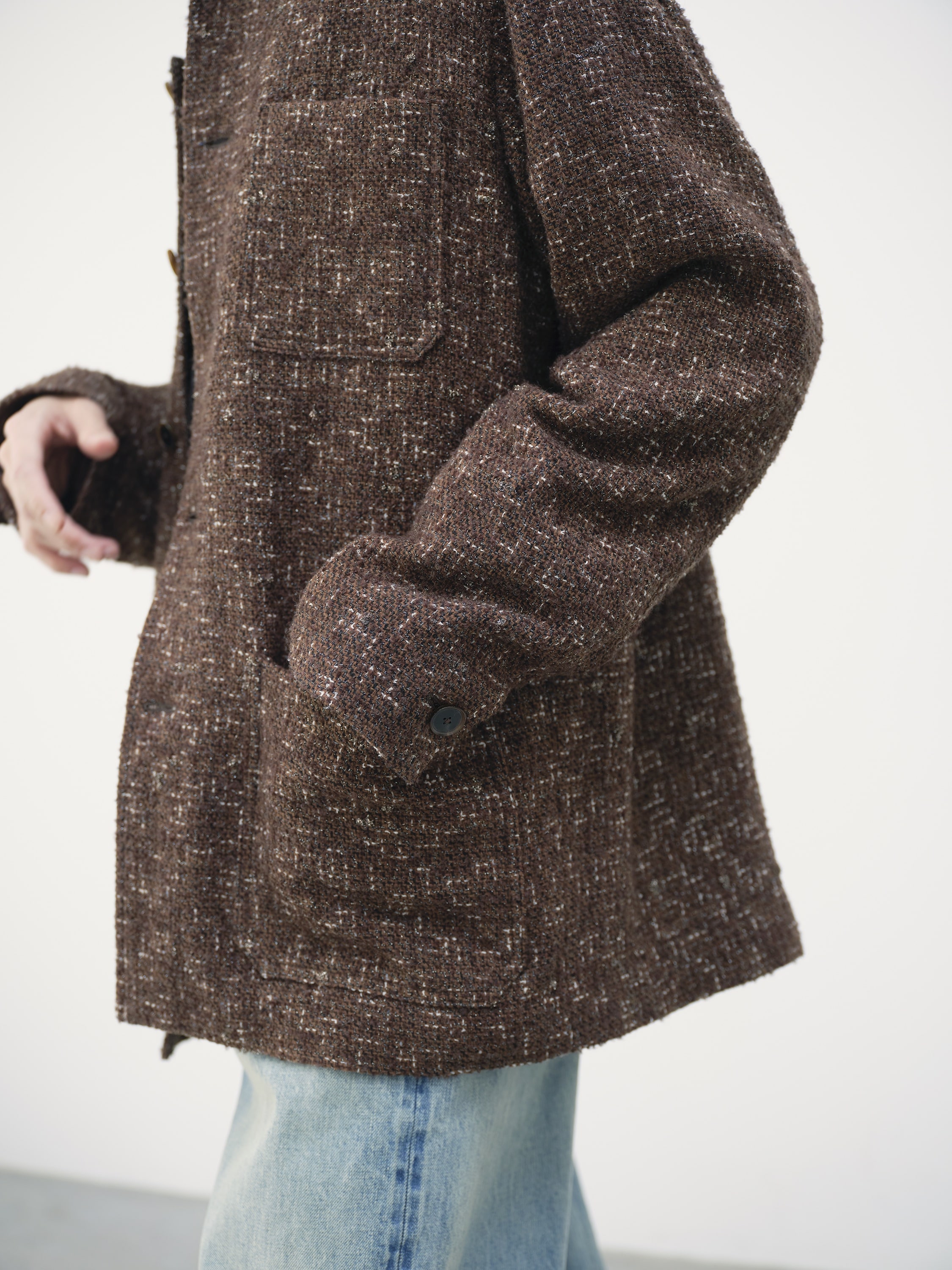 HOMESPUN TWEED  JACKET 詳細画像 DARK BROWN TWEED 3