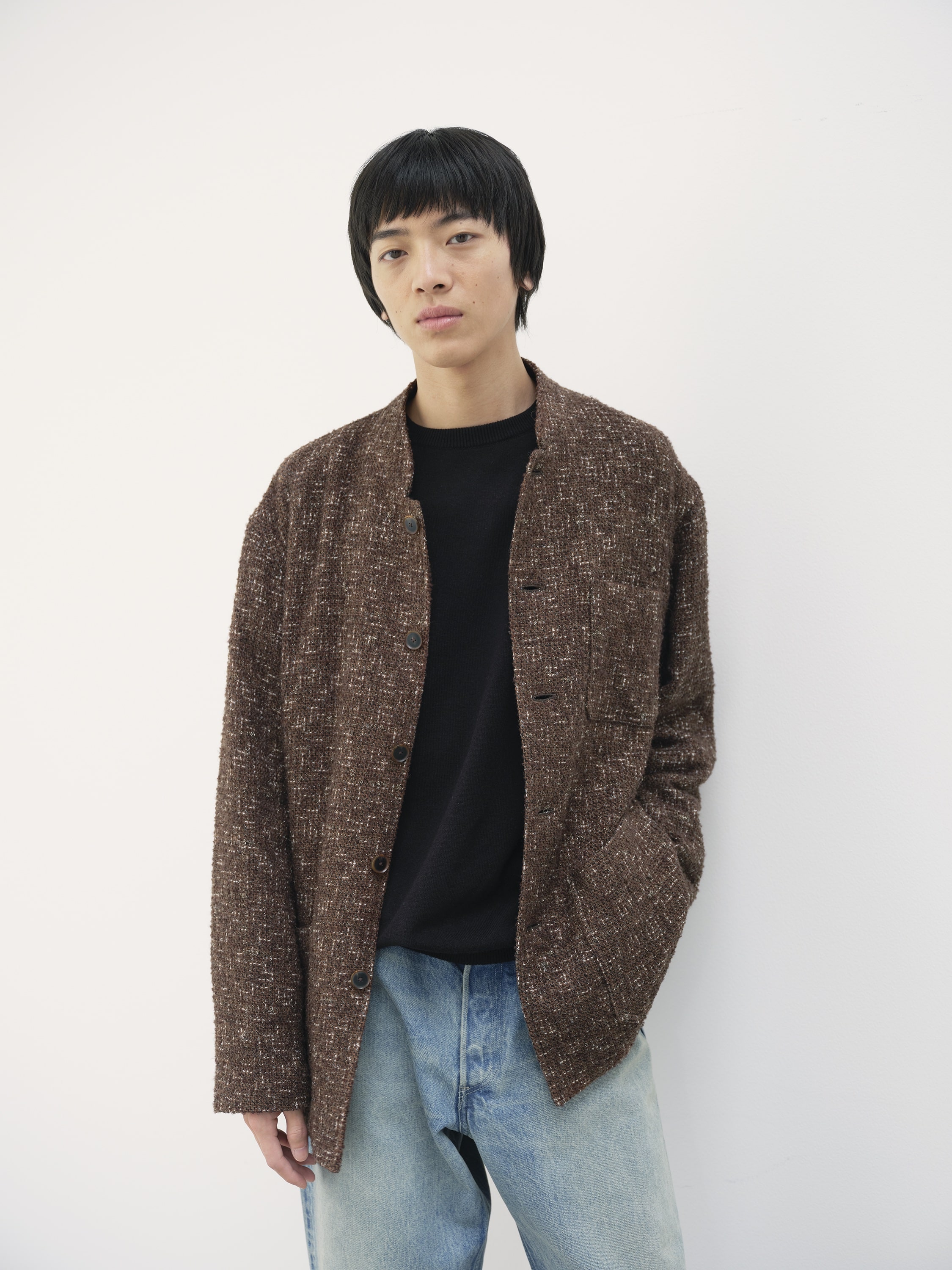 HOMESPUN TWEED  JACKET 詳細画像 DARK BROWN TWEED 4