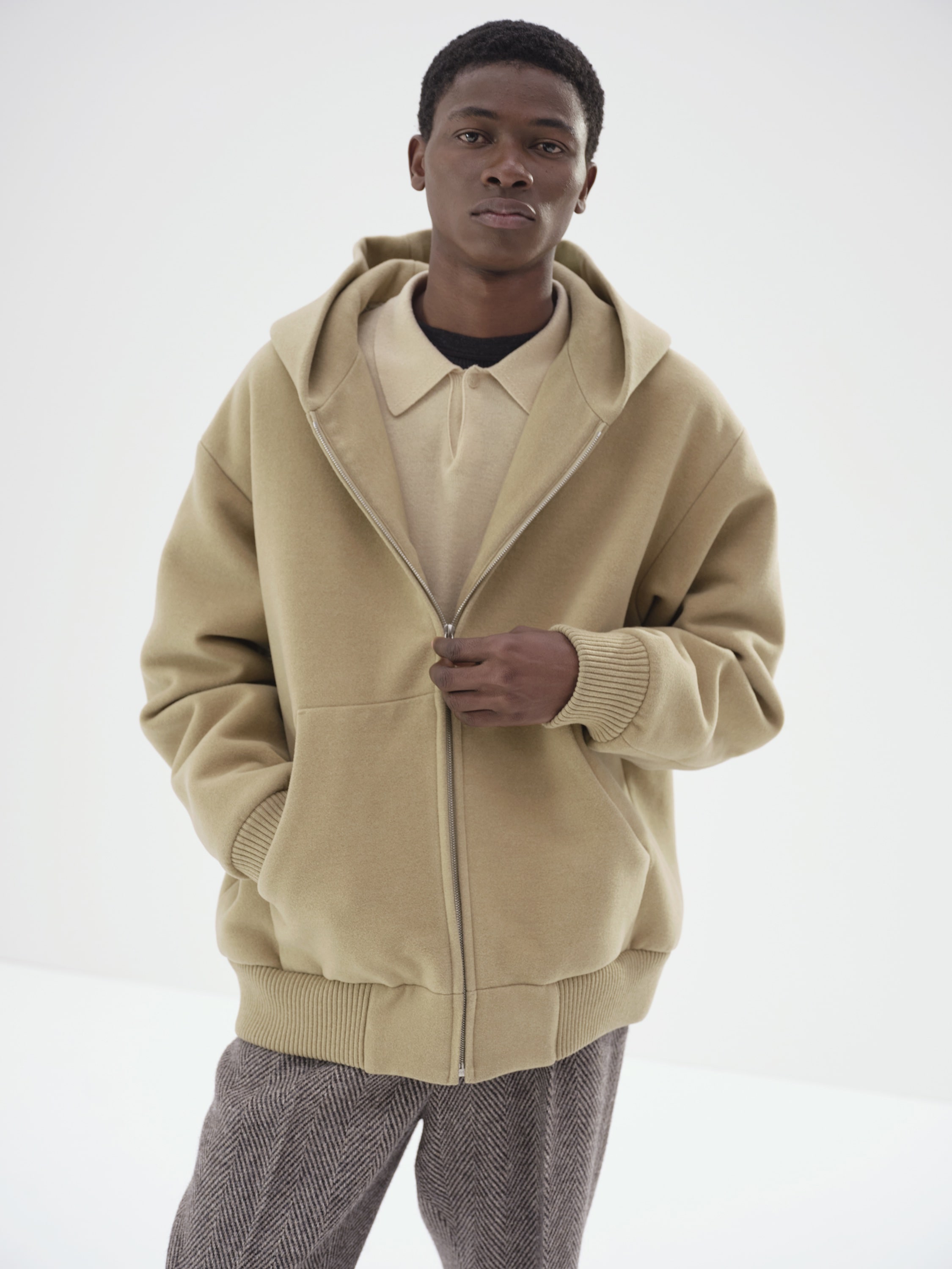 Heavy wool hoodie hotsell