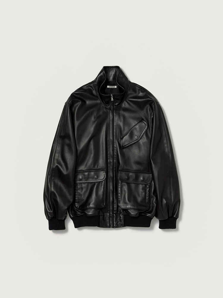 LAMB LEATHER ZIP BLOUSON