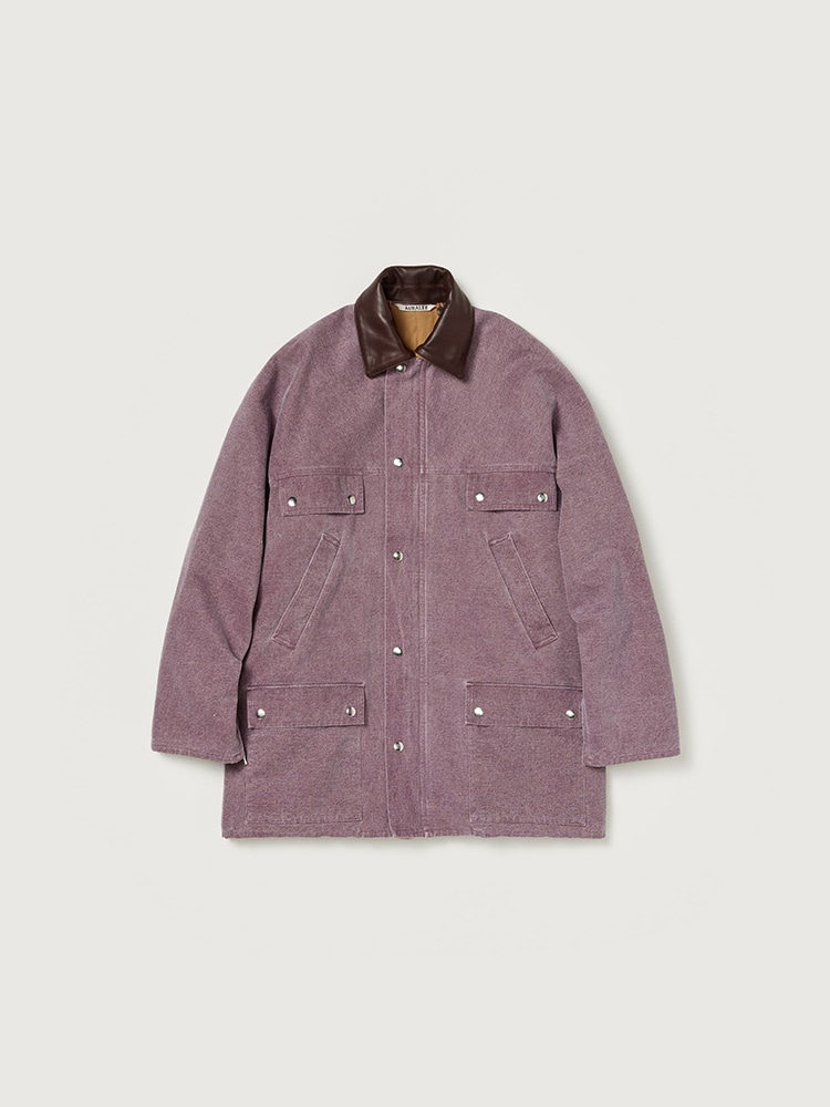 WASHED ORGANIC CANVAS  HUNTING BLOUSON