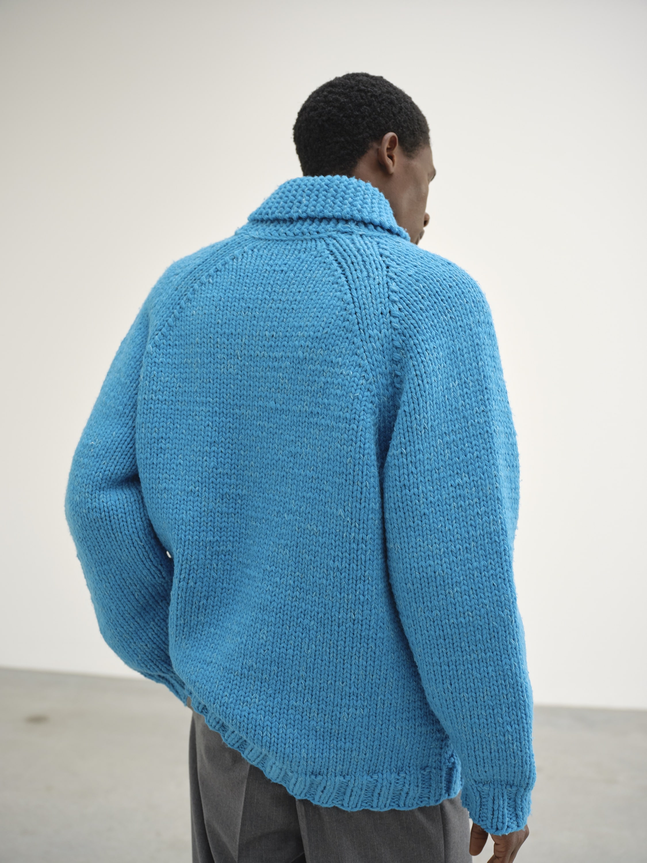 SILK WOOL HAND KNIT COWICHAN 詳細画像 AQUA BLUE 4