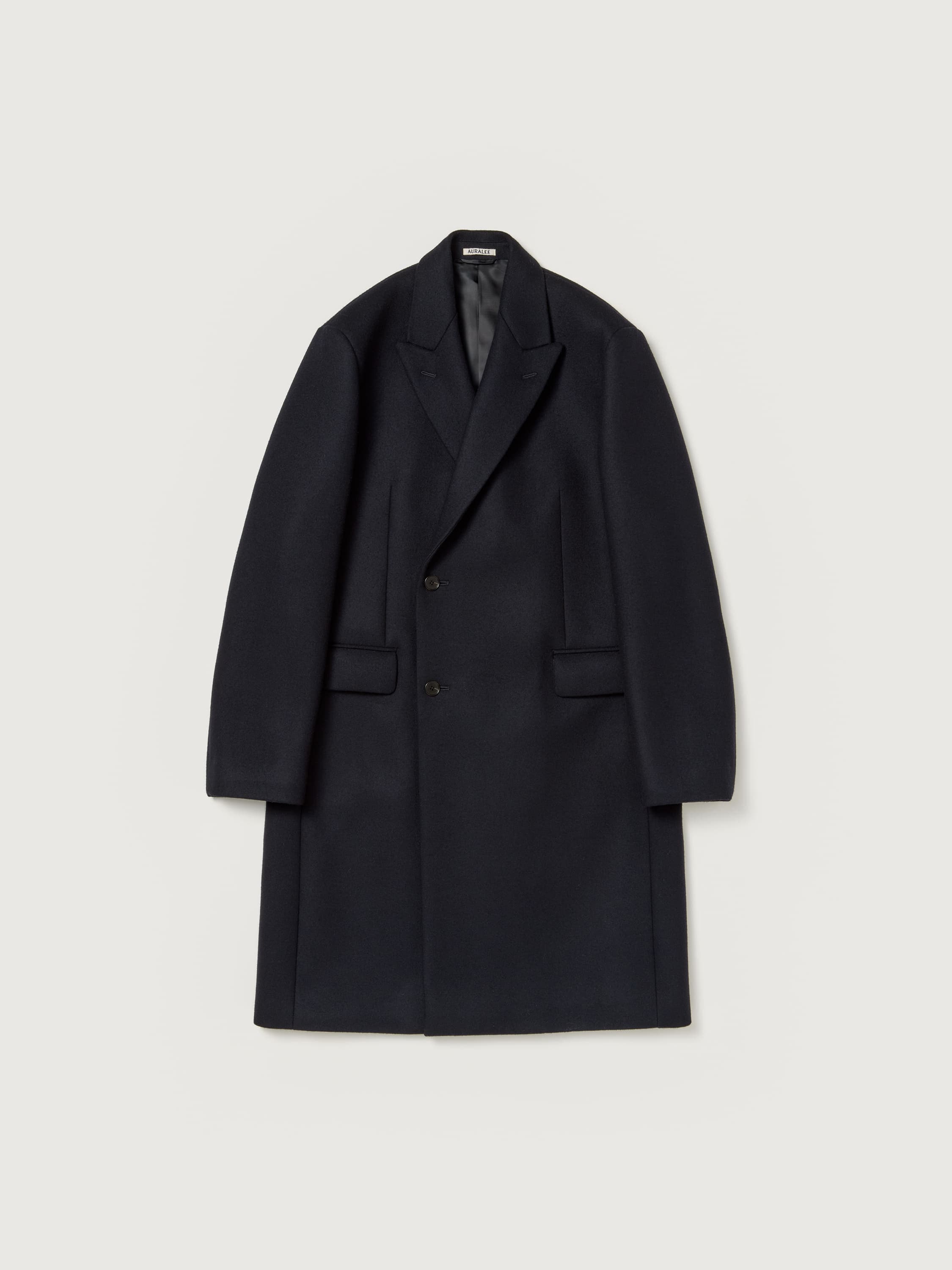 SPONGE WOOL MELTON CHESTERFIELD COAT 詳細画像 DARK NAVY 1