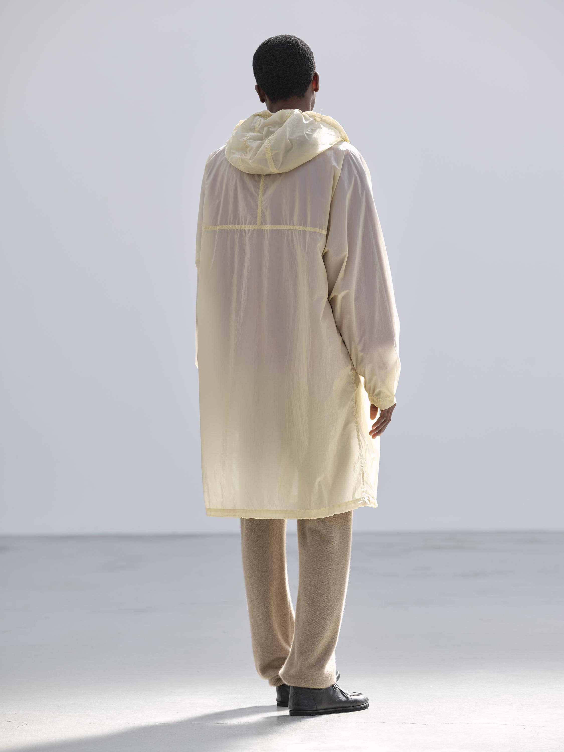 WASHED SUPER LIGHT AIRY NYLON COAT 詳細画像 IVORY BEIGE 4