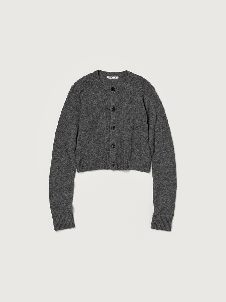 WOOL CASHMERE SILK KNIT CARDIGAN - AURALEE Official Website