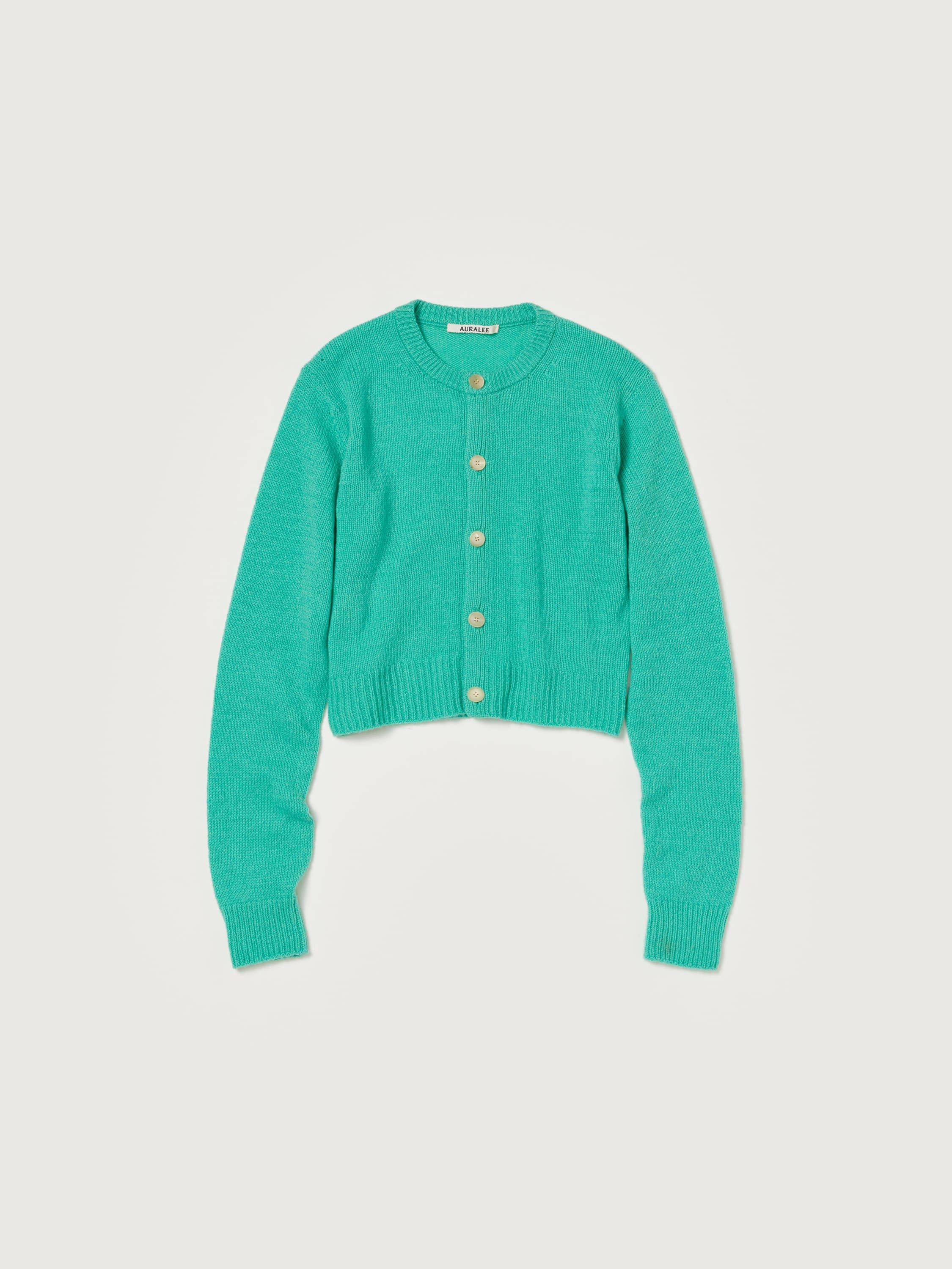 WOOL CASHMERE SILK KNIT CARDIGAN 詳細画像 AQUA GREEN 6