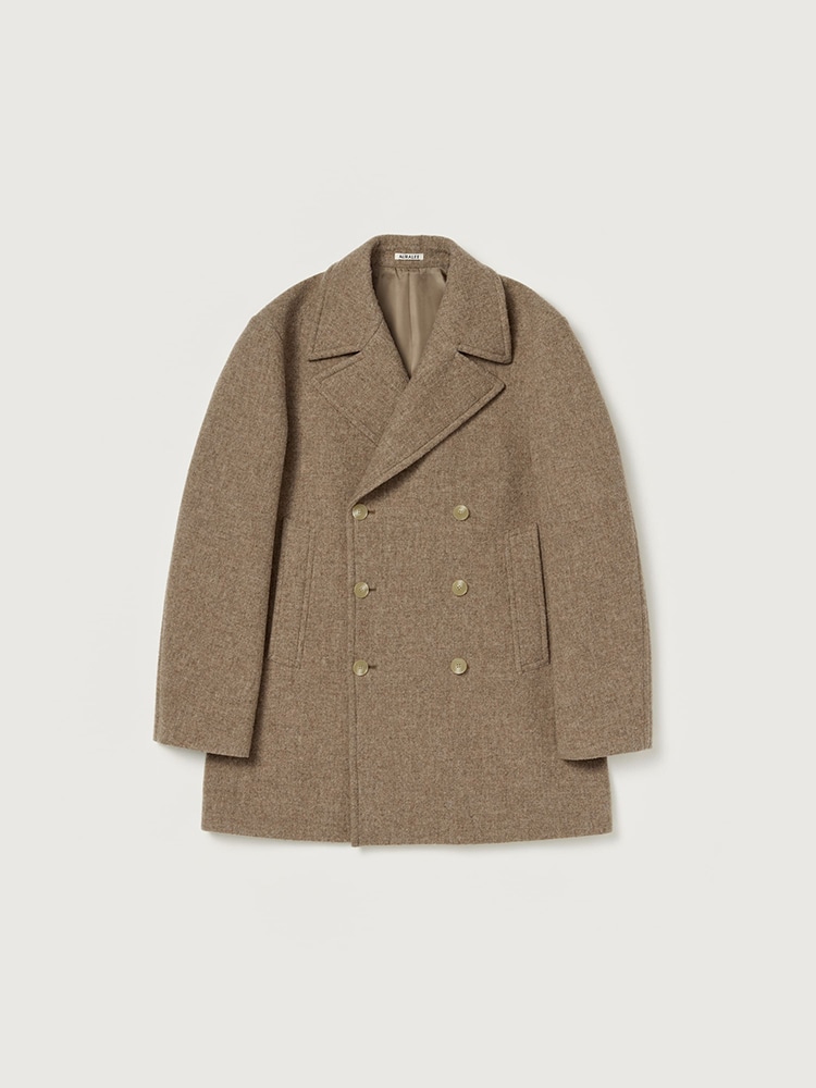 SPONGE WOOL MELTON P-COAT - AURALEE Official Website