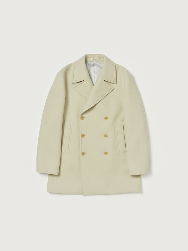 SPONGE WOOL MELTON P-COAT - AURALEE Official Website