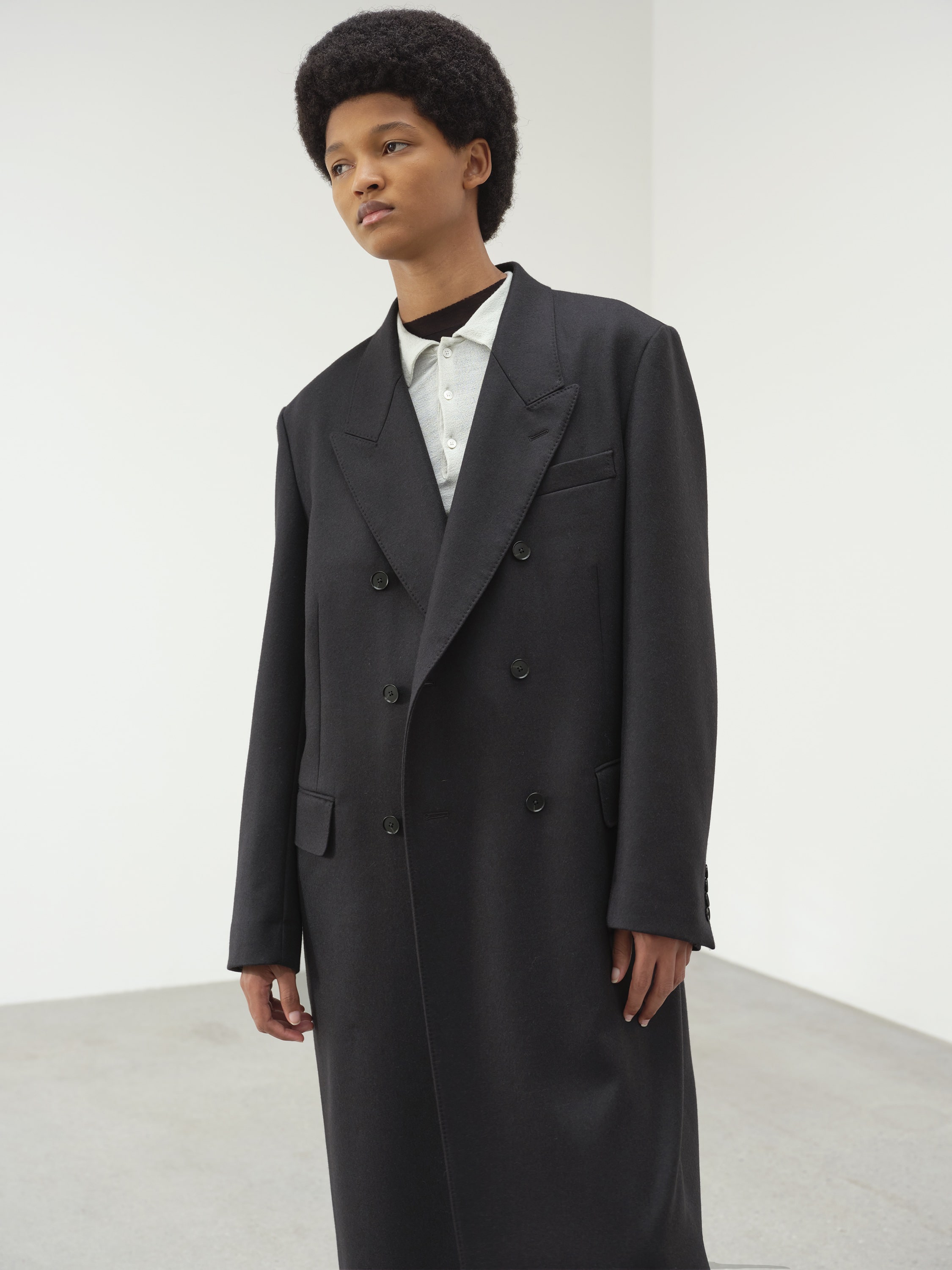 LIGHT MELTON CHESTERFIELD COAT 詳細画像 TOP CHARCOAL 3