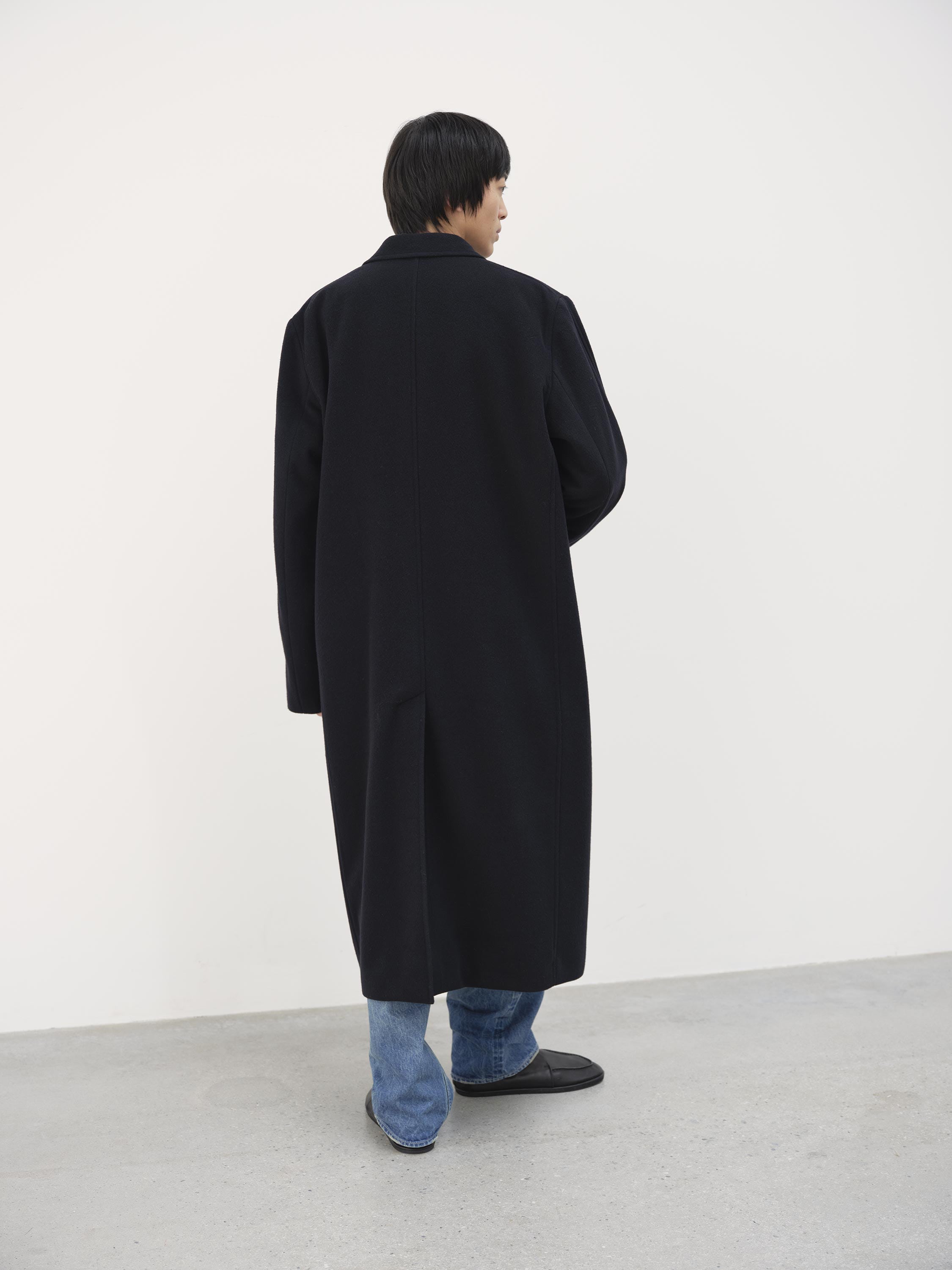 SUPER FINE WOOL MOSSER CHESTERFIELD COAT 詳細画像 BLACK 4