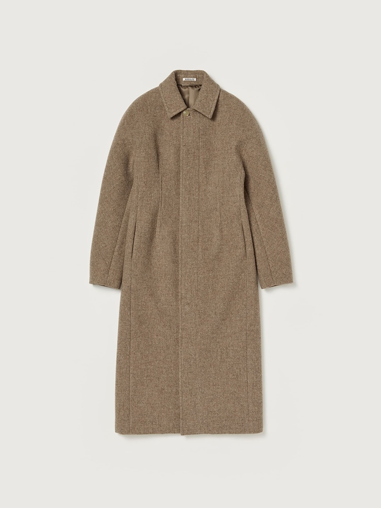 SPONGE WOOL MELTON SOUTIEN COLLAR COAT