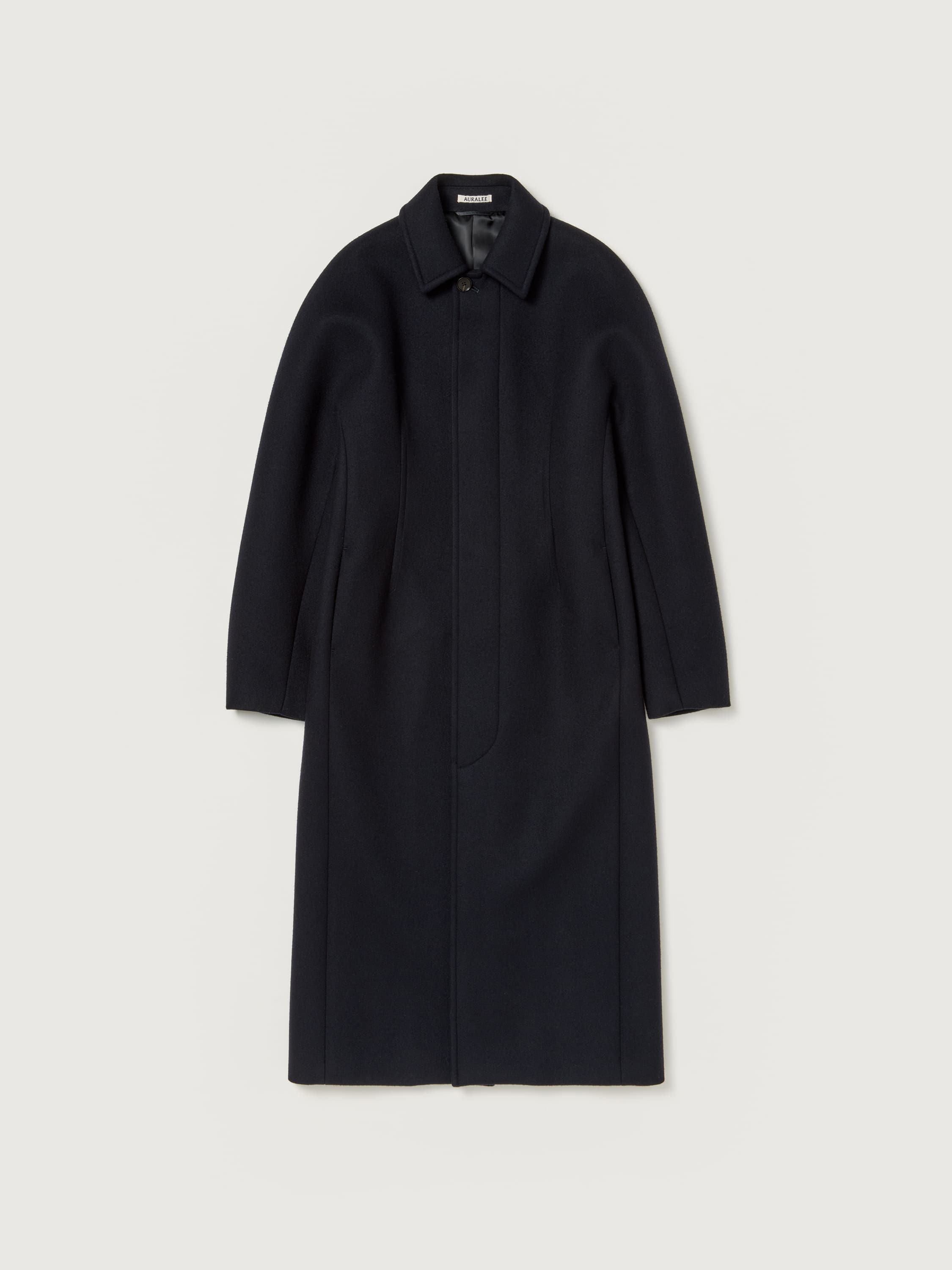 SPONGE WOOL MELTON SOUTIEN COLLAR COAT - AURALEE Official Website