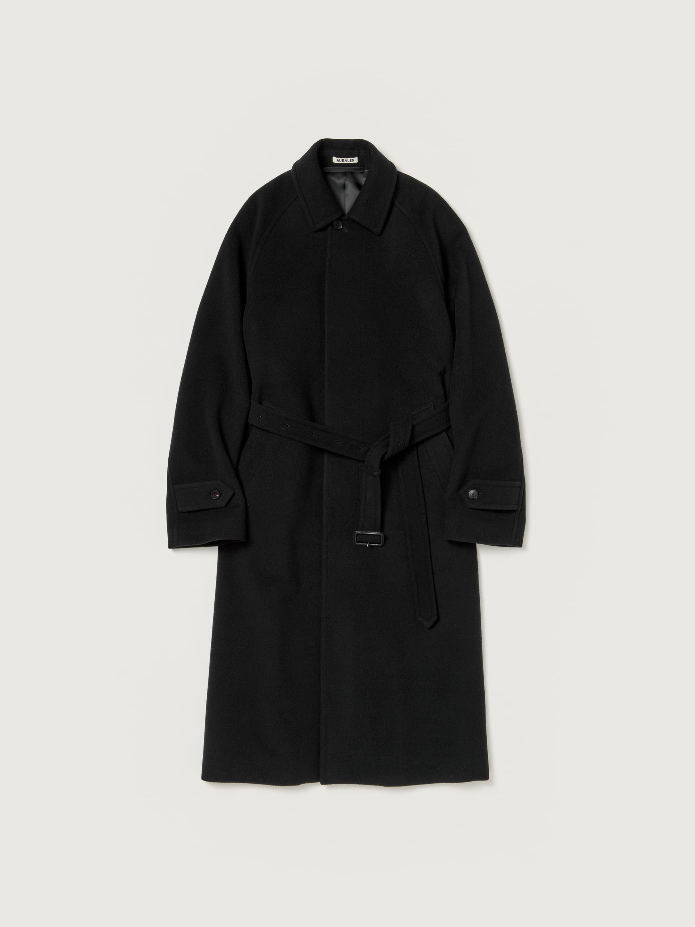 SUPER FINE WOOL MOSSER SOUTIEN COLLAR COAT 詳細画像 BLACK 1