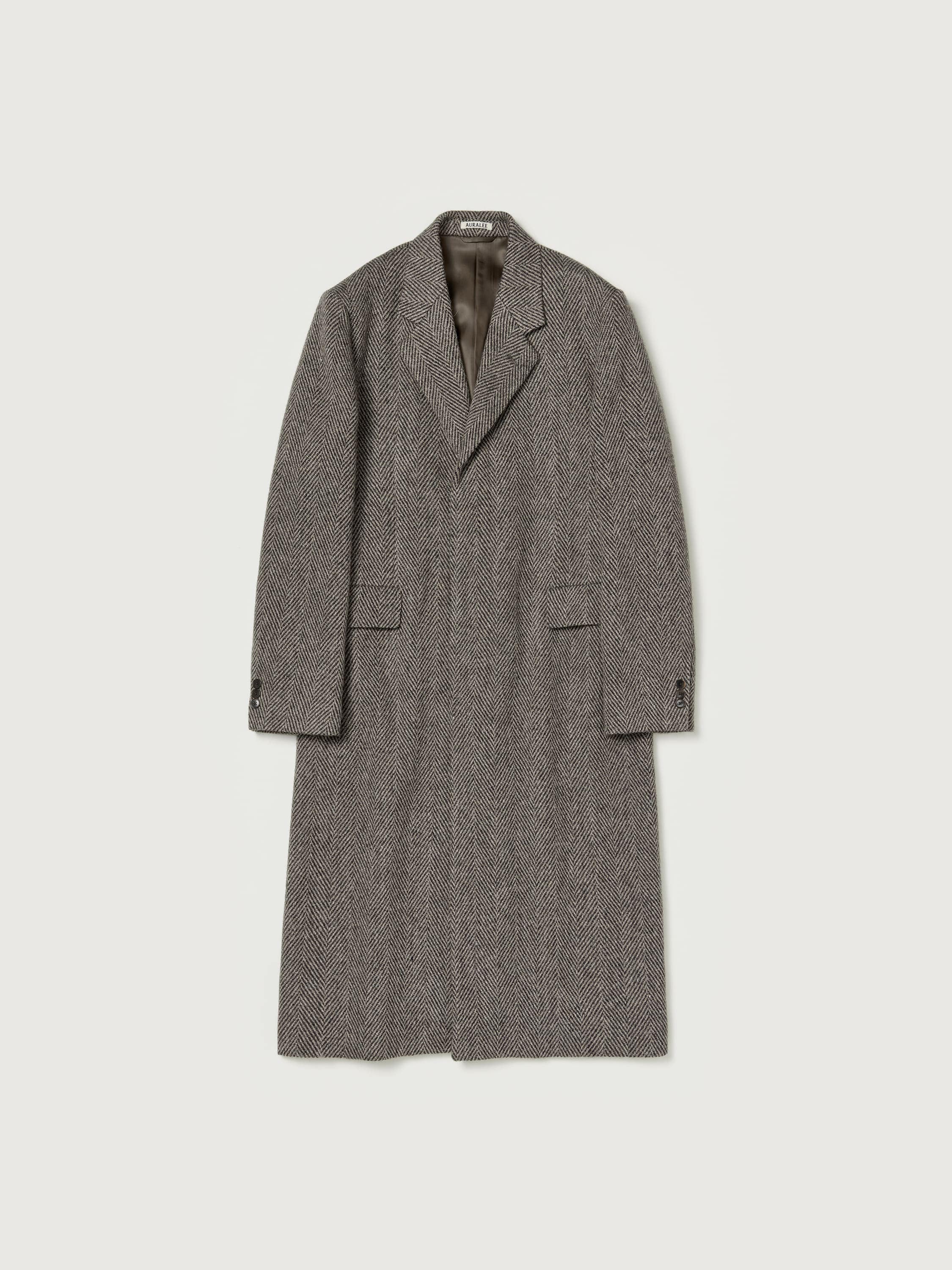 LAMA SHETLAND WOOL TWEED CHESTERFIELD COAT 詳細画像 KHAKI TWEED 5