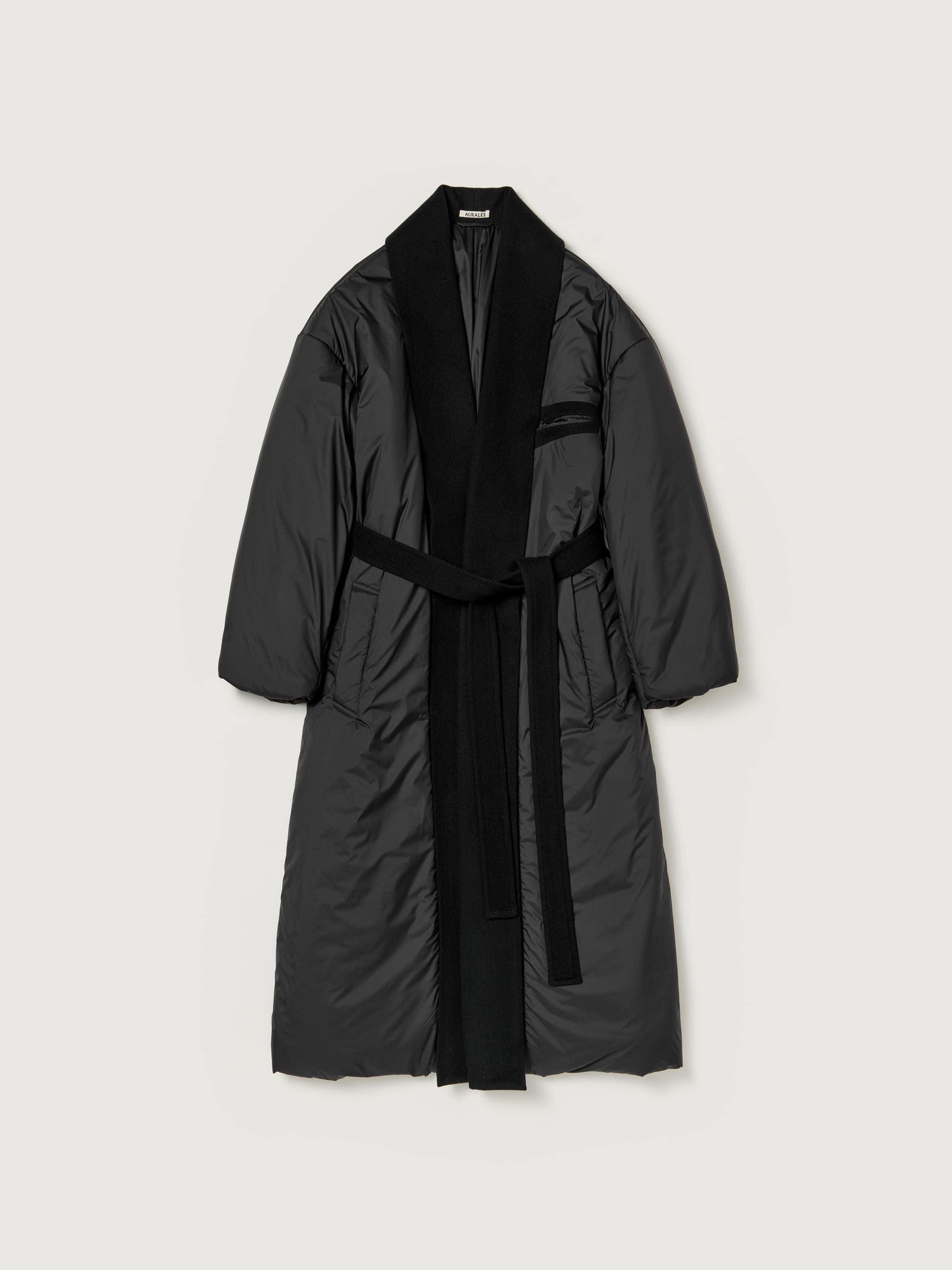 SUPER FINE WOOL MOSSER PADDED COAT 詳細画像 BLACK 1