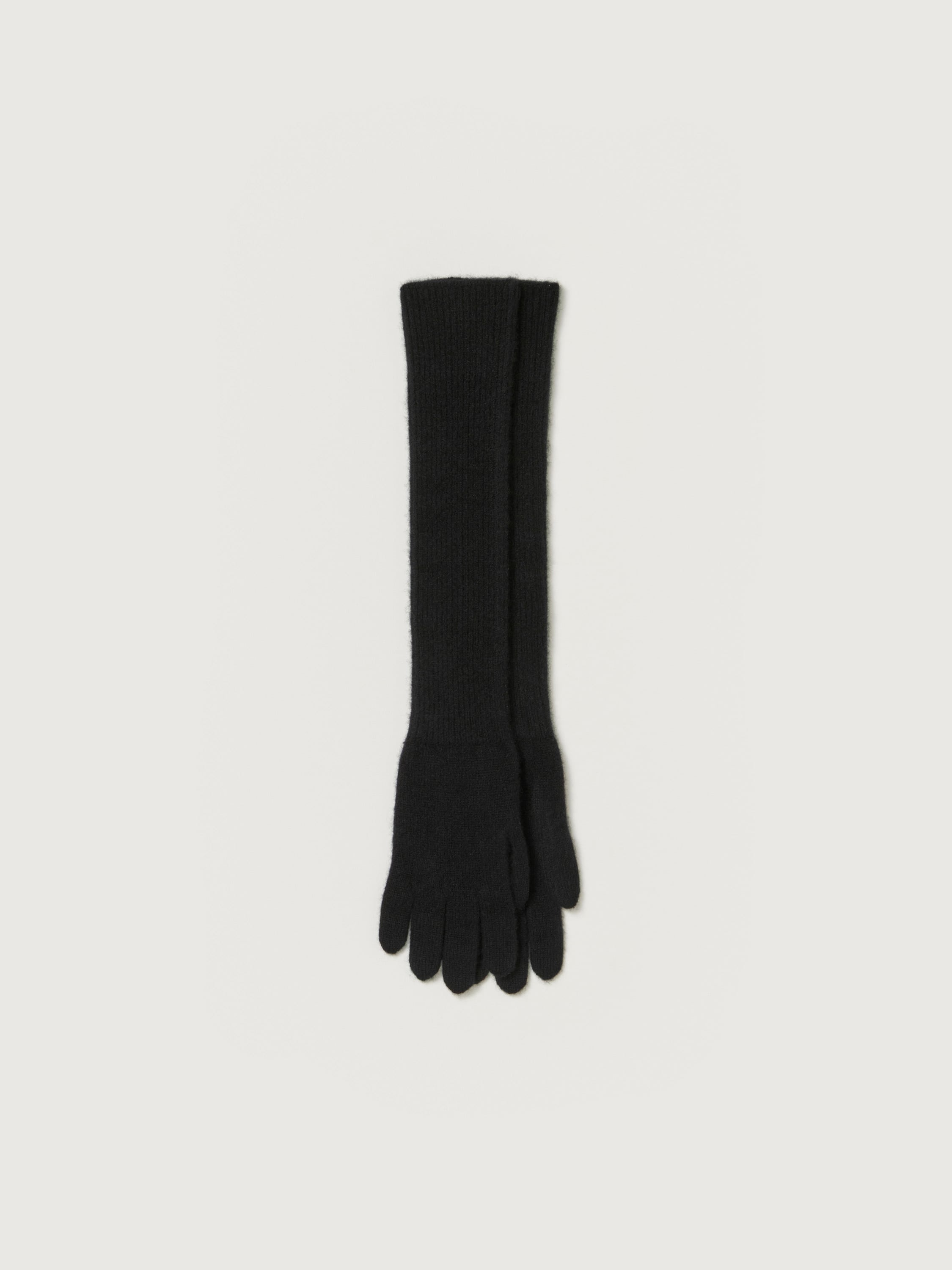 BABY CASHMERE KNIIT LONG GLOVES 詳細画像 TOP BLACK 1