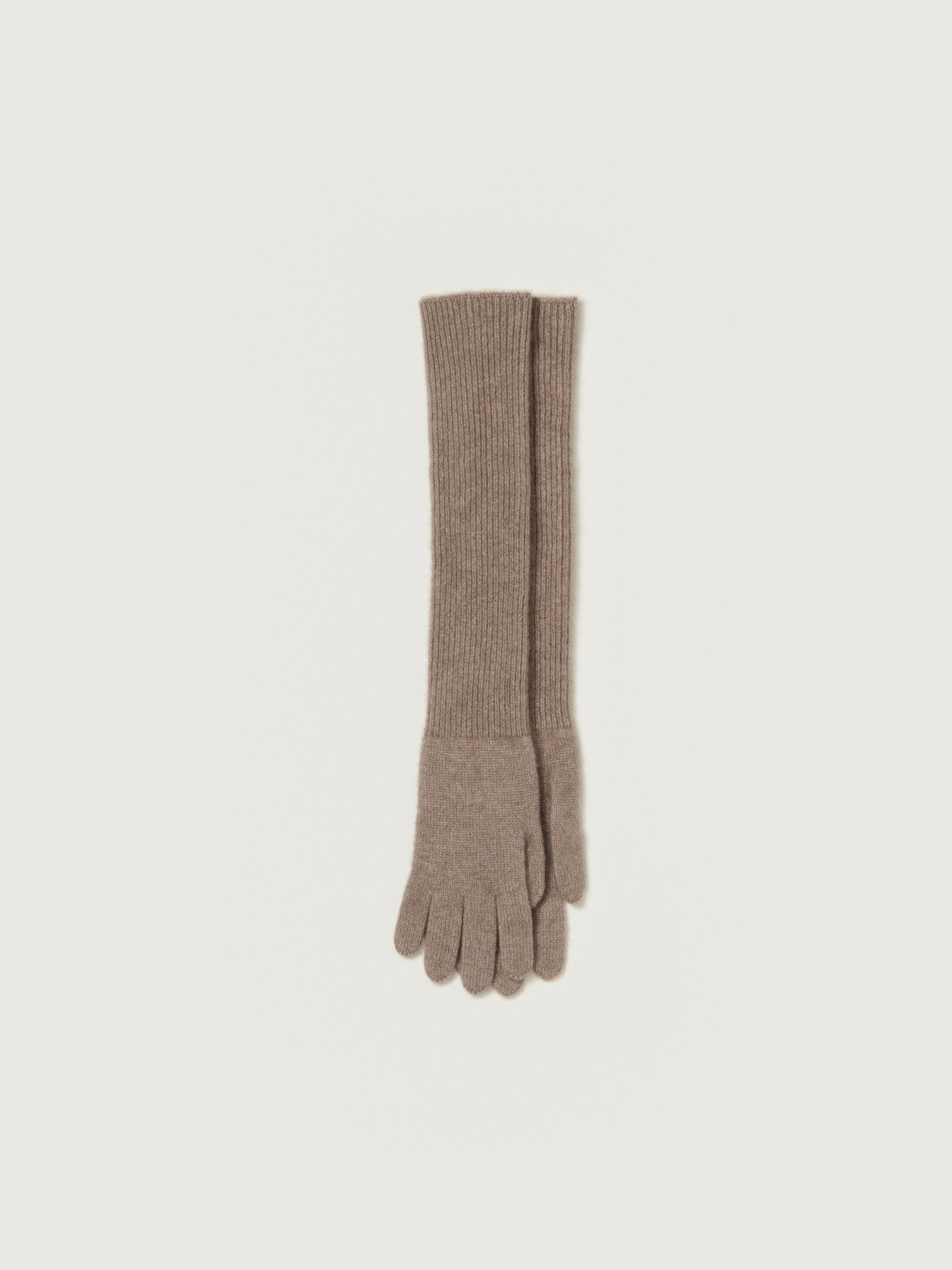 BABY CASHMERE KNIIT LONG GLOVES 詳細画像 NATURAL BROWN 1