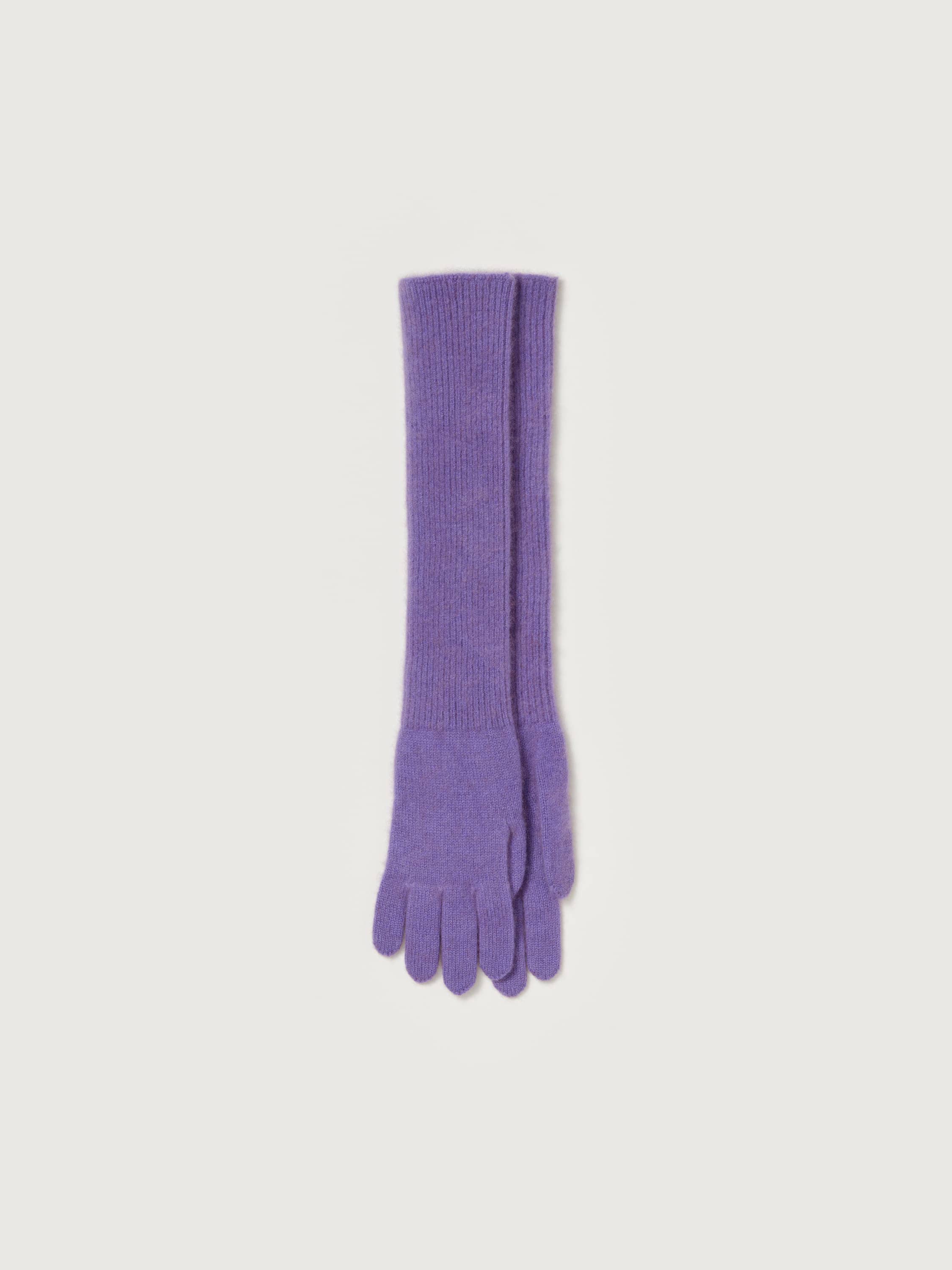 BABY CASHMERE KNIIT LONG GLOVES 詳細画像 PURPLE 1