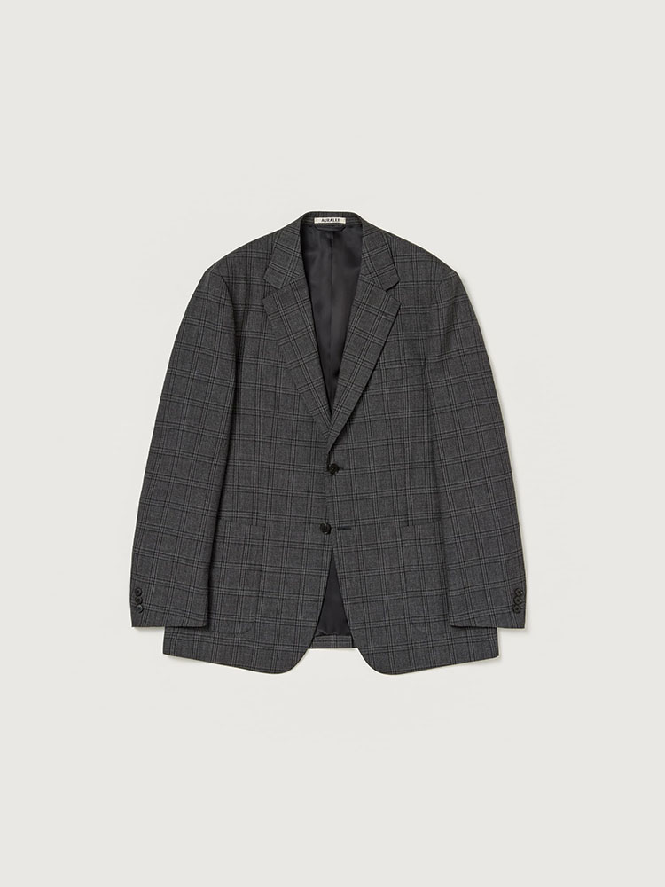 BLUEFACED WOOL CHECK JACKET