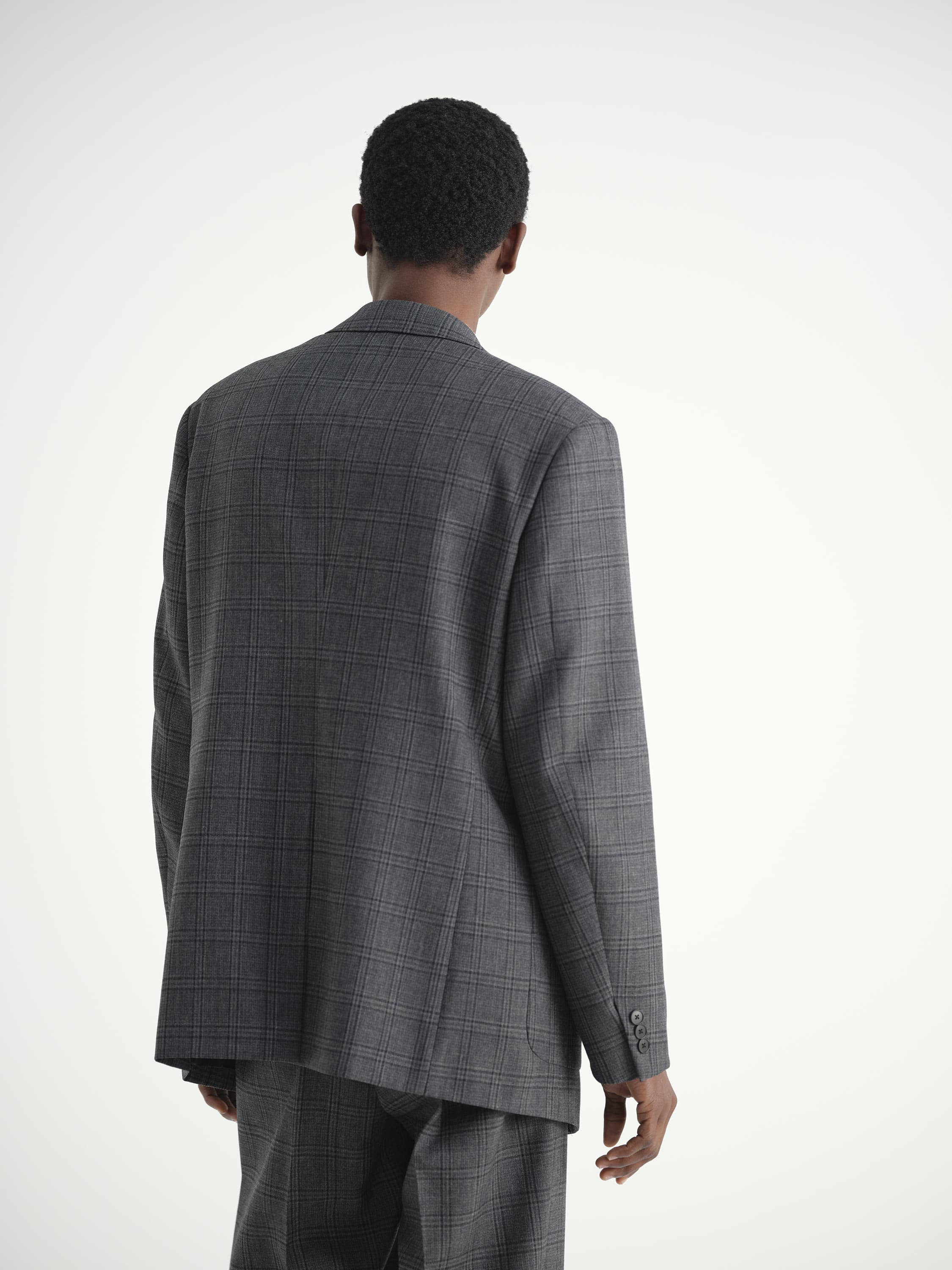 BLUEFACED WOOL CHECK JACKET 詳細画像 CHARCOAL CHECK 4