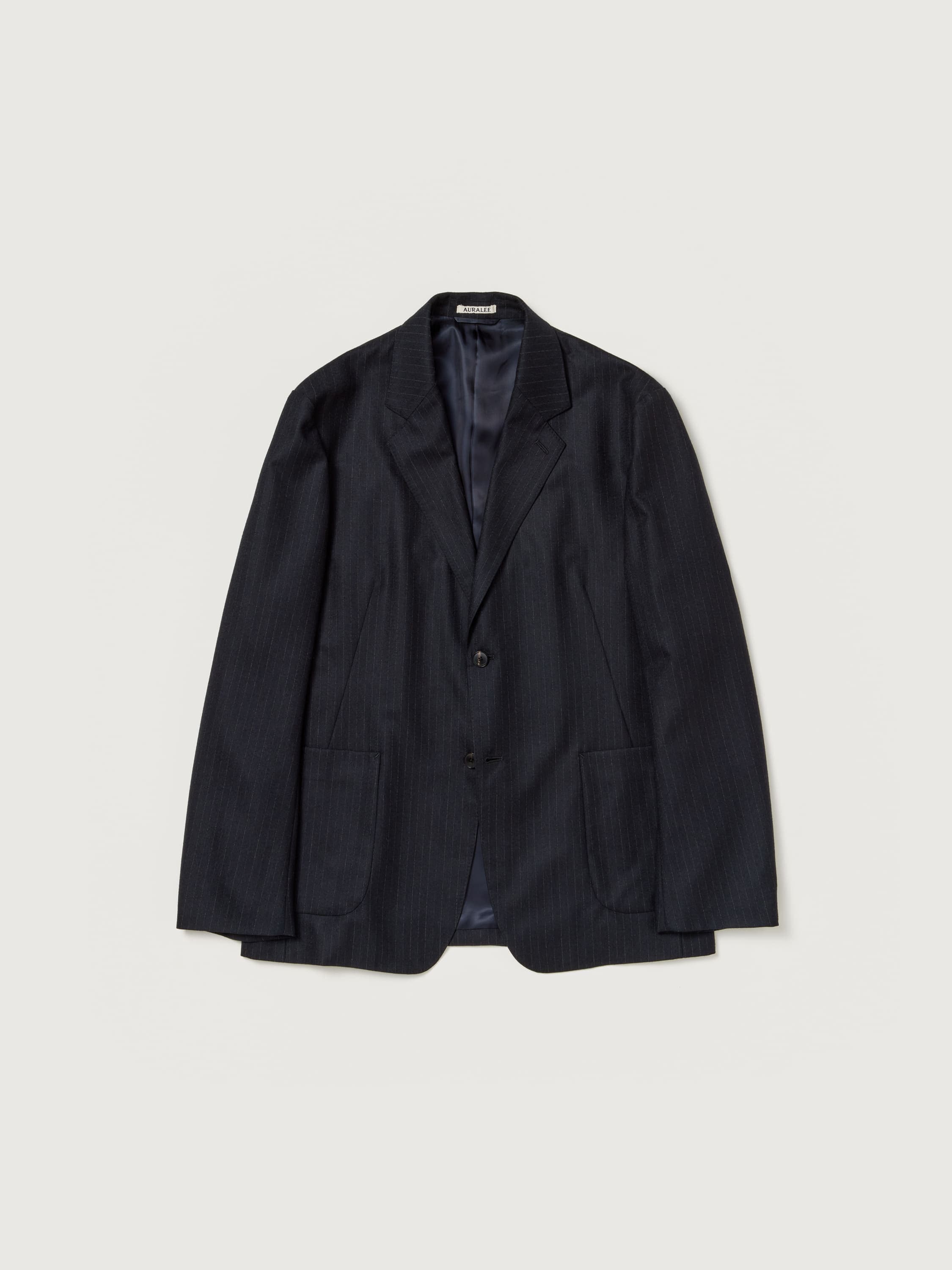 WOOL FULLING FLANNEL STRIPE JACKET 詳細画像 TOP DARK NAVY 1