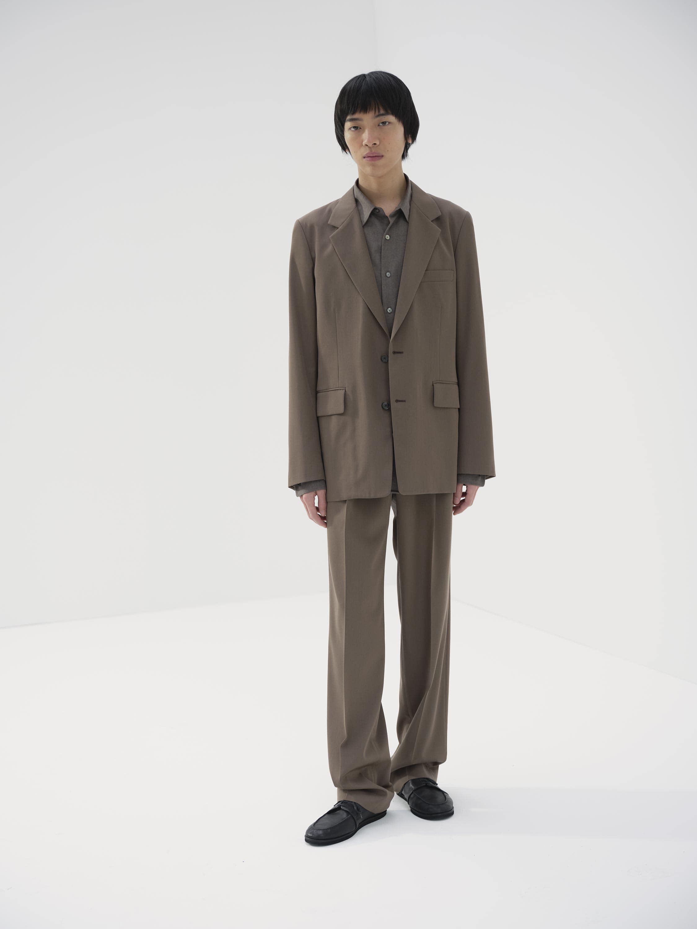 LIGHT WOOL MAX GABARDINE JACKET 詳細画像 TOP BROWN 2