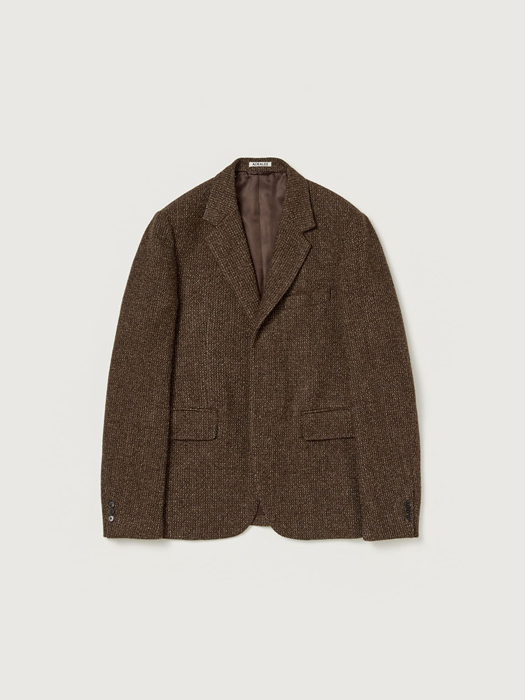 LAMA SHETLAND WOOL TWEED OVER JACKET