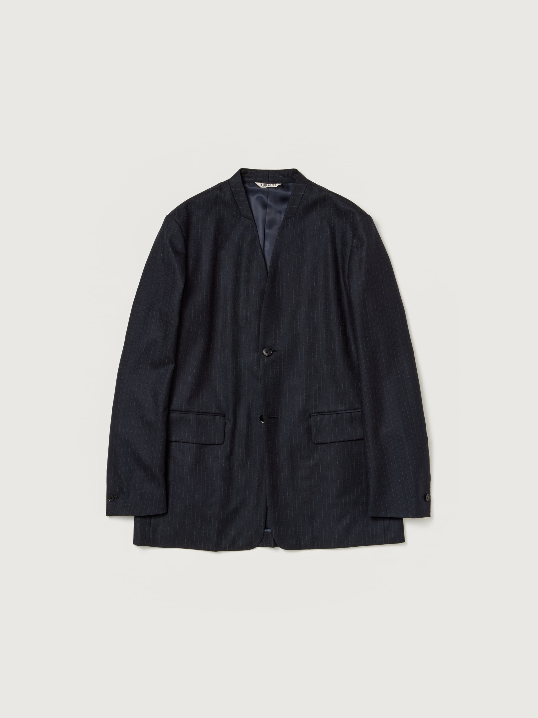 WOOL FULLING FLANNEL STRIPE JACKET 詳細画像 TOP DARK NAVY 5