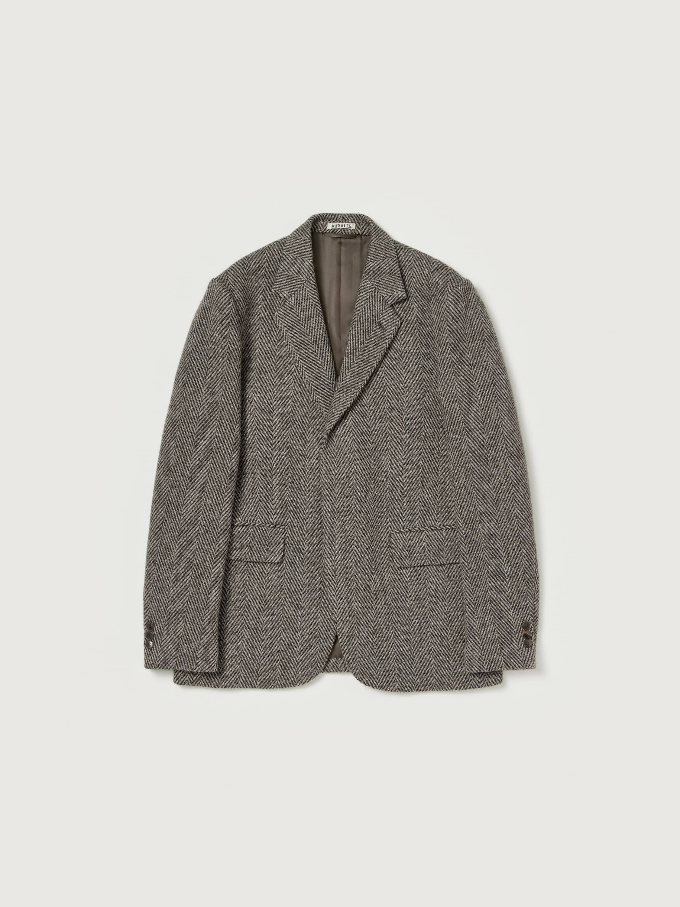 LAMA SHETLAND WOOL TWEED OVER JACKET 詳細画像 KHAKI TWEED 1