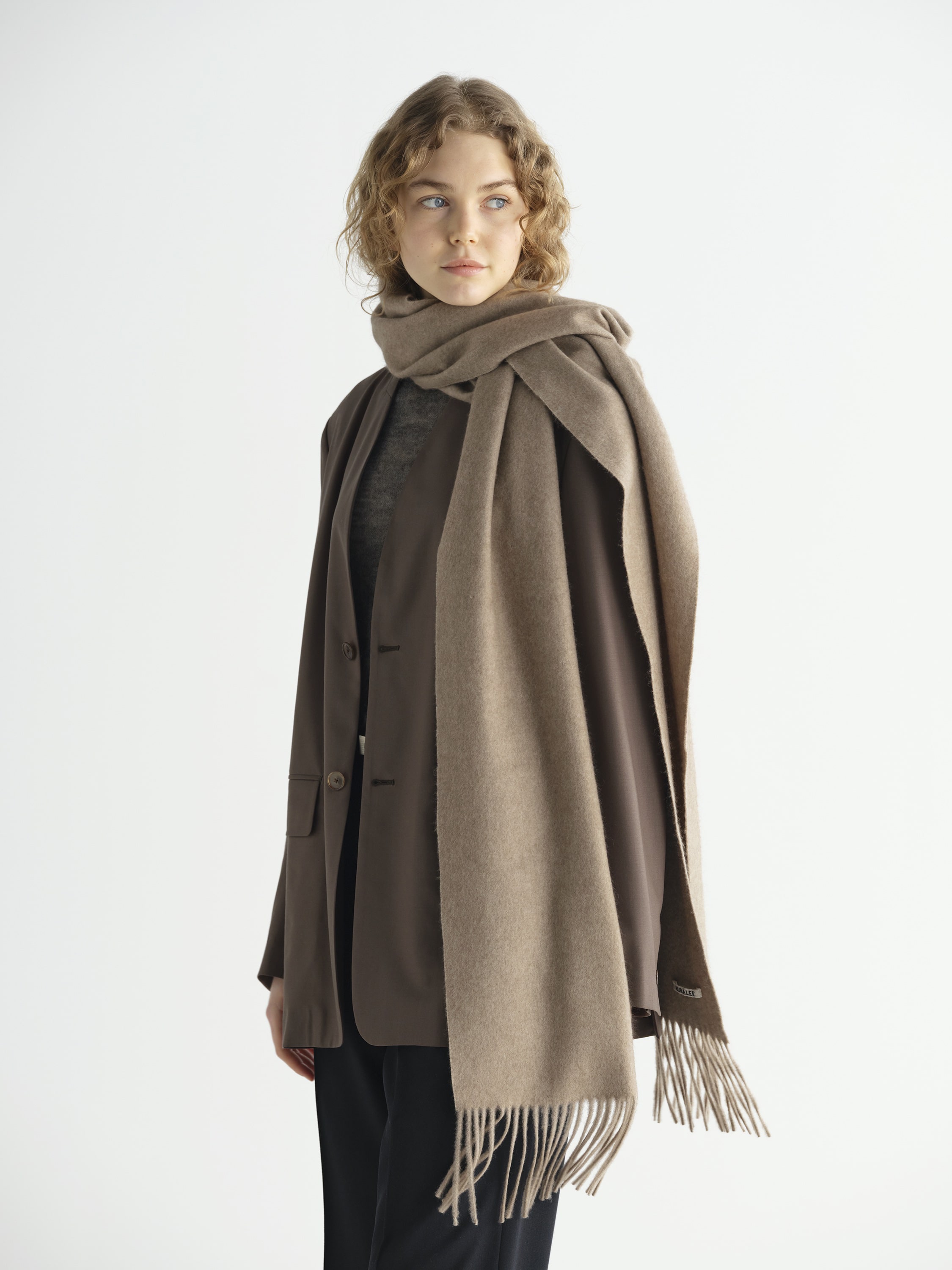 BABY CASHMERE LONG STOLE 詳細画像 NATURAL BROWN 2