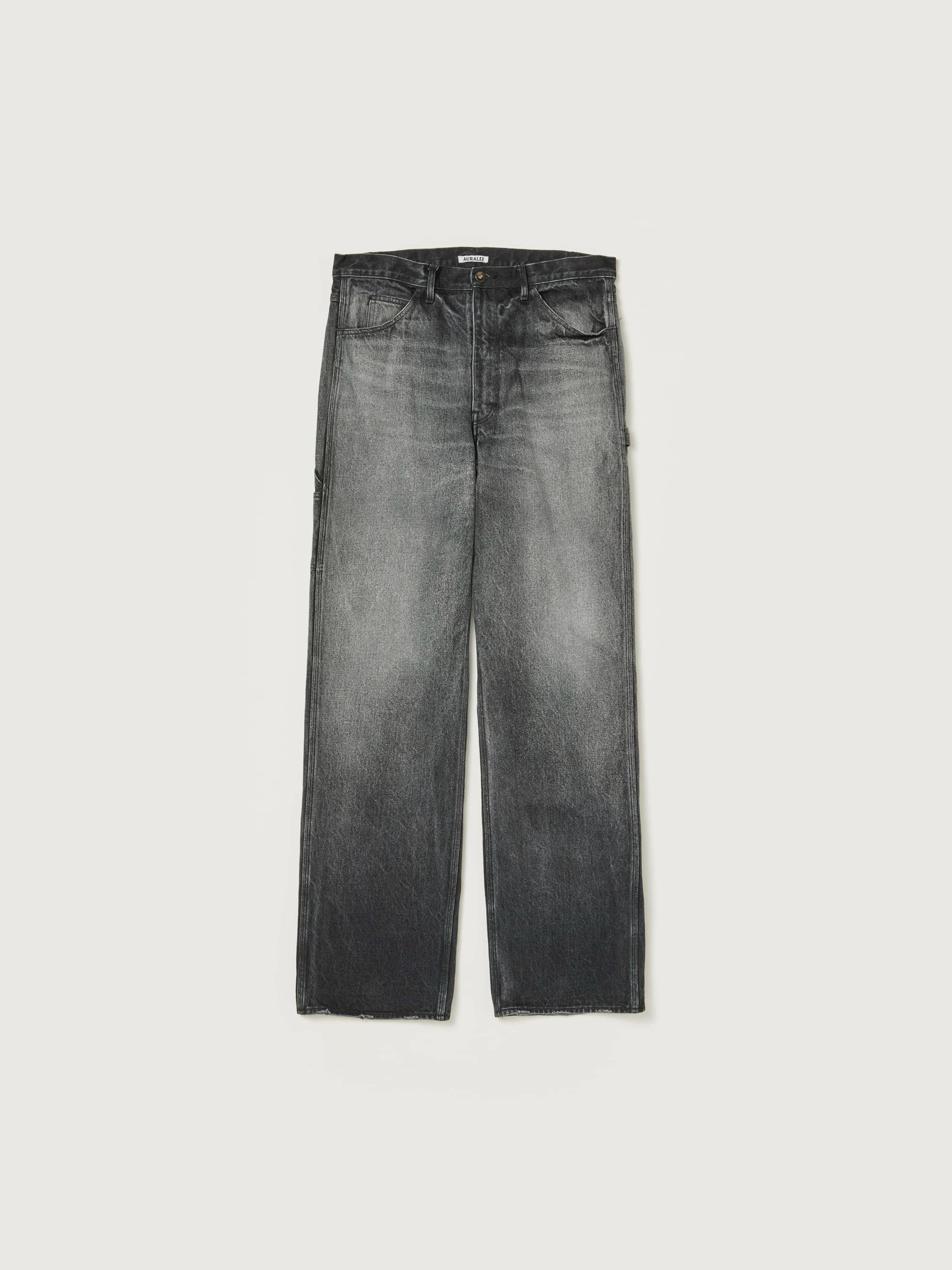 SELVEDGE FADED HEAVY DENIM PAINTER PANTS 詳細画像 FADED BLACK 5