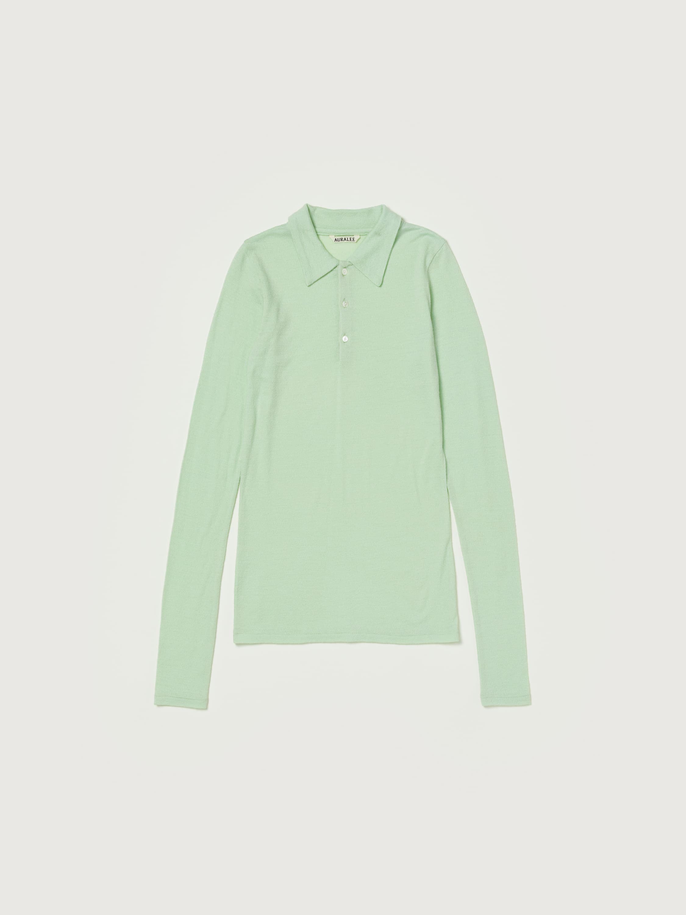 WOOL AMUNZEN POLO 詳細画像 PALE GREEN 4