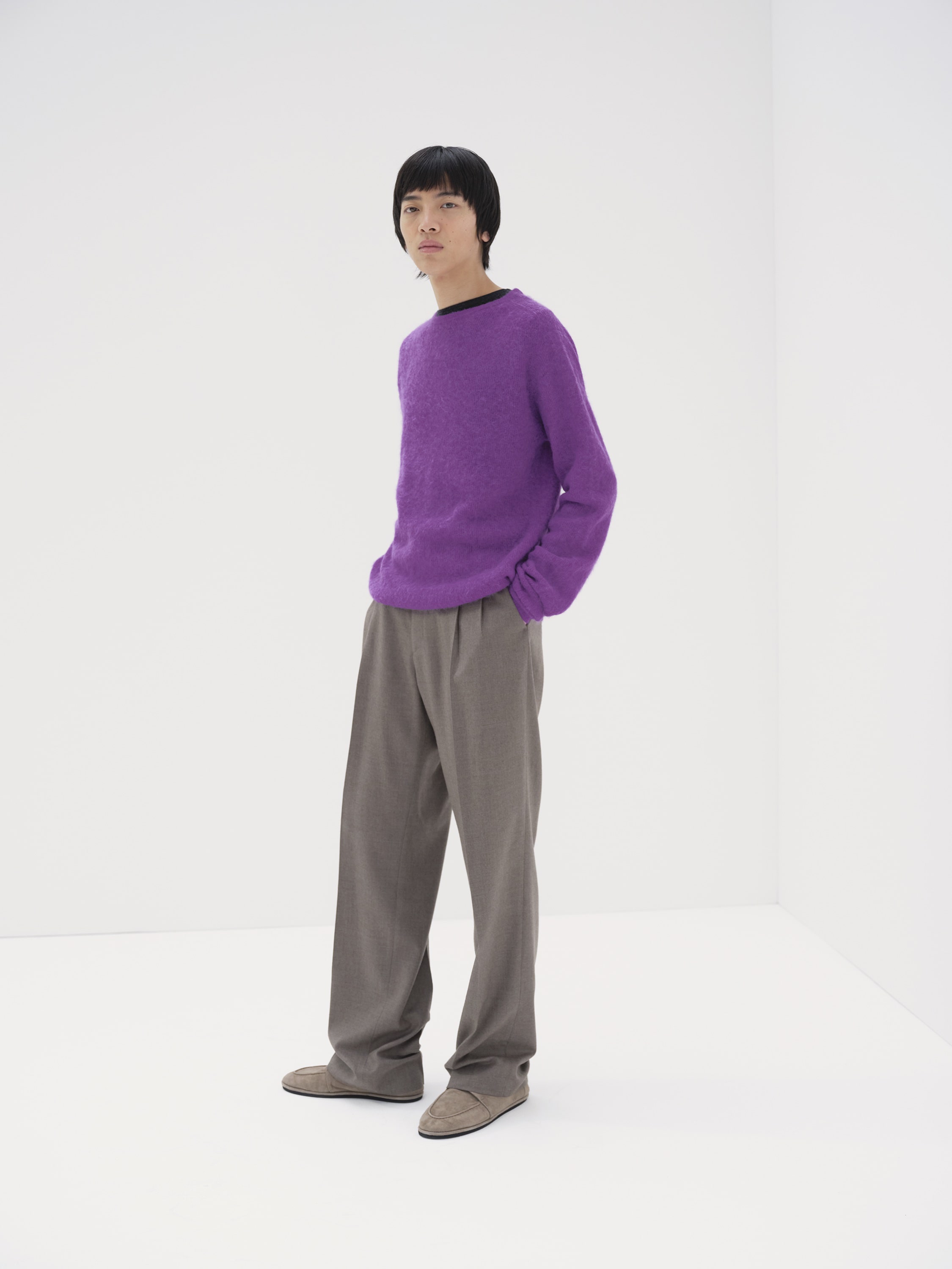 BABY SURI ALPACA SHEER KNIT P/O 詳細画像 PURPLE 1