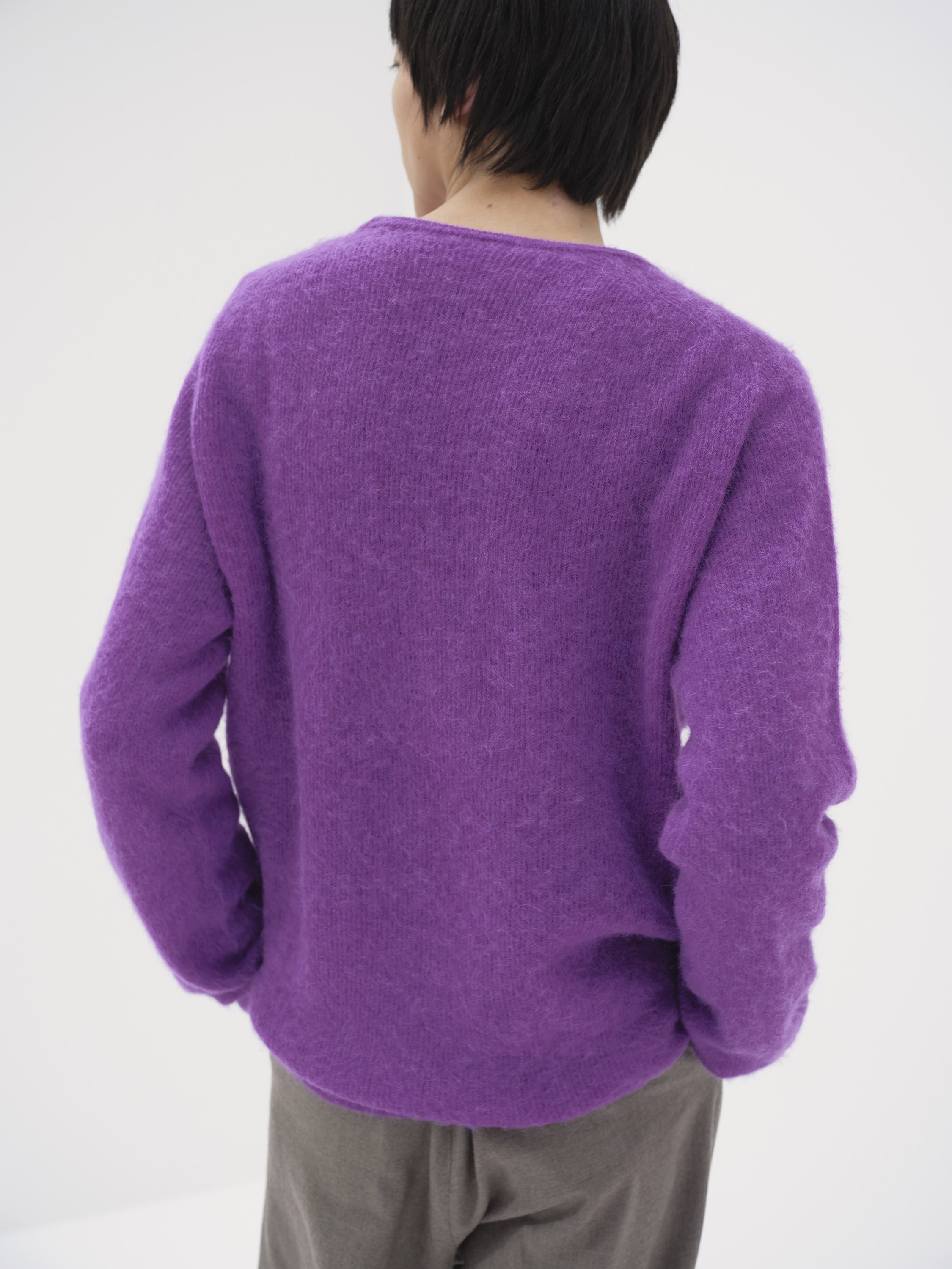 BABY SURI ALPACA SHEER KNIT P/O 詳細画像 PURPLE 3