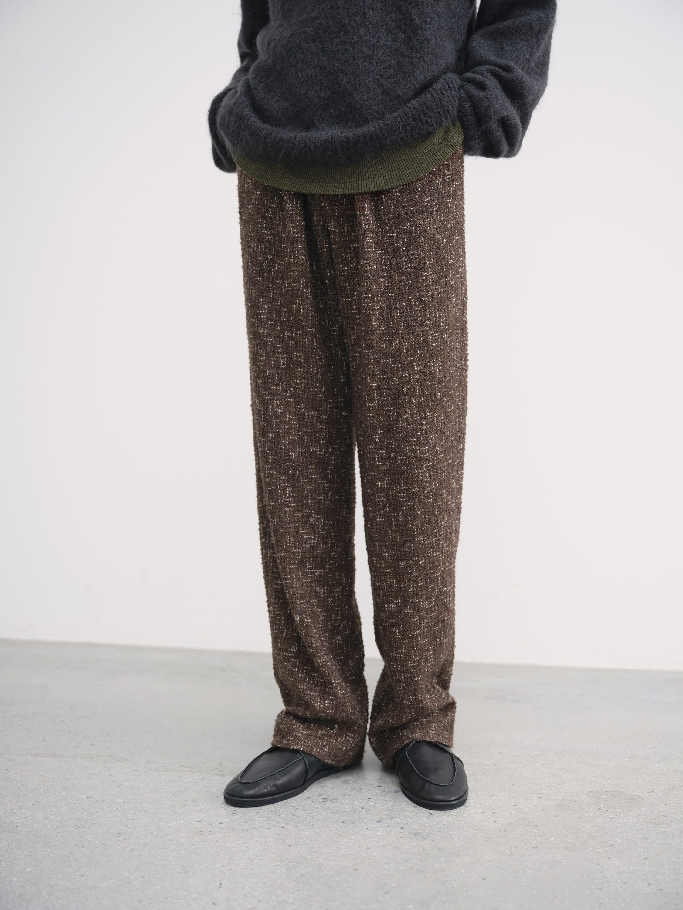 HOMESPUN TWEED SLACKS 詳細画像 DARK BROWN TWEED 1