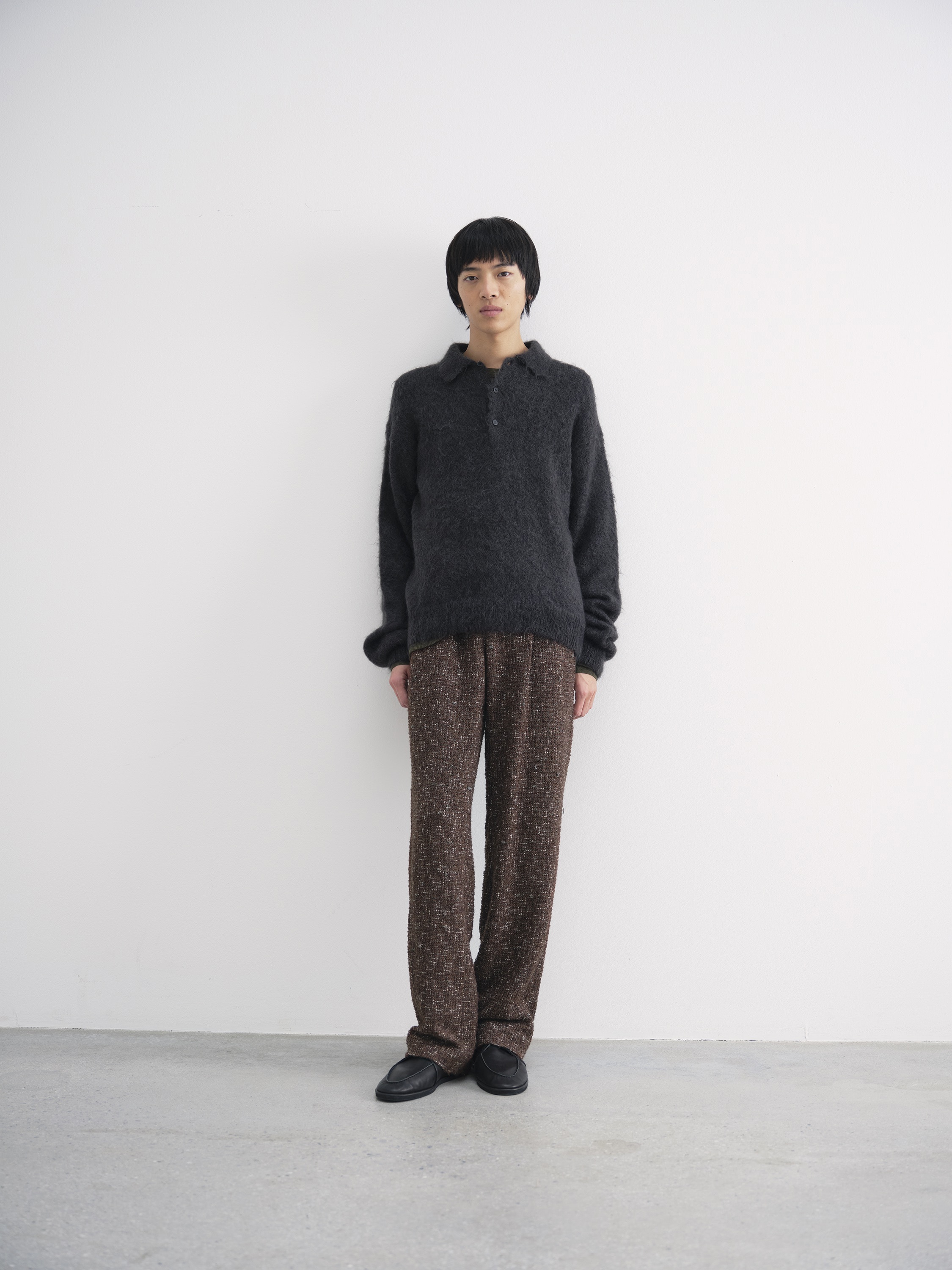 HOMESPUN TWEED SLACKS 詳細画像 DARK BROWN TWEED 2