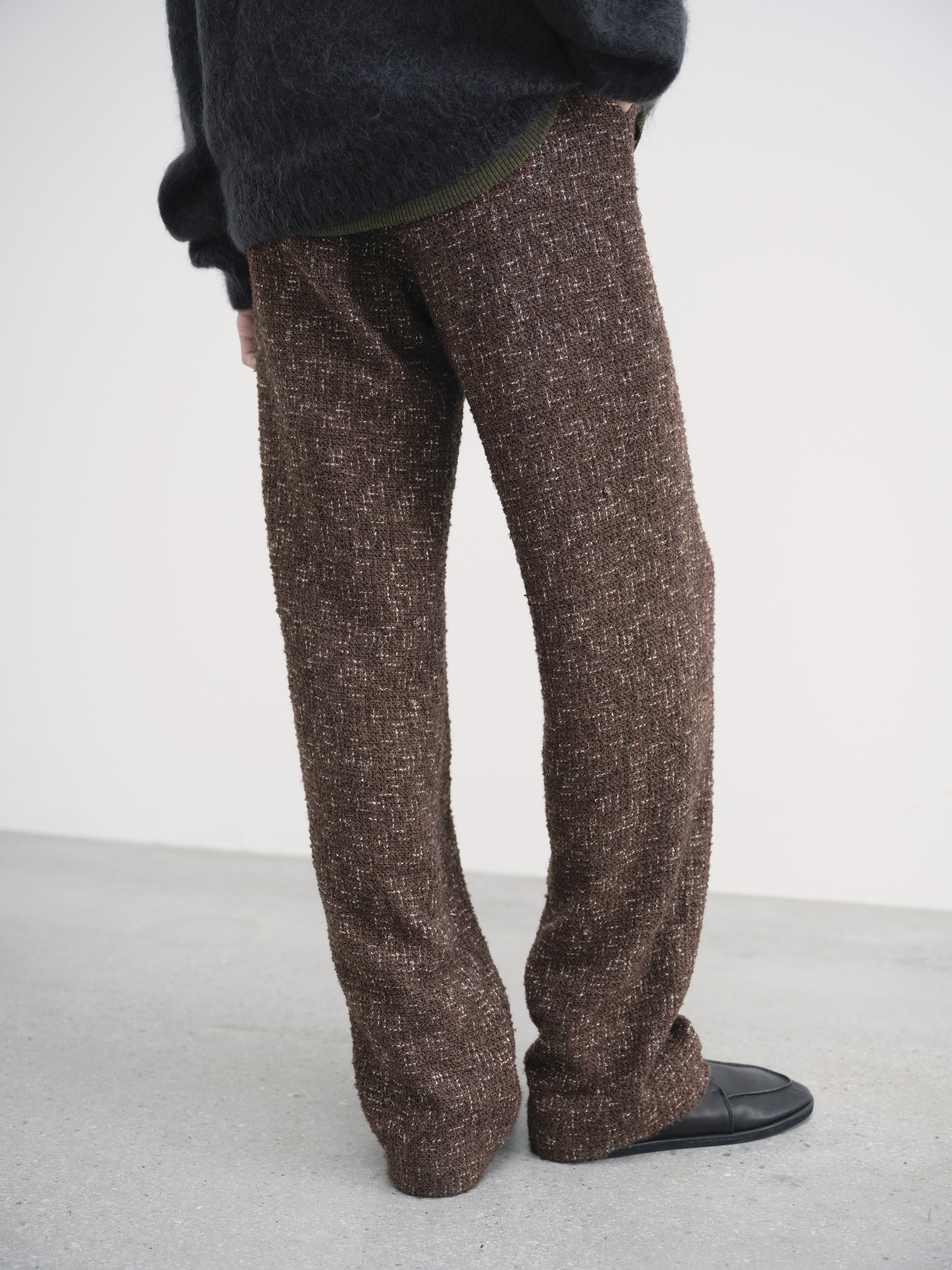 HOMESPUN TWEED SLACKS 詳細画像 DARK BROWN TWEED 4