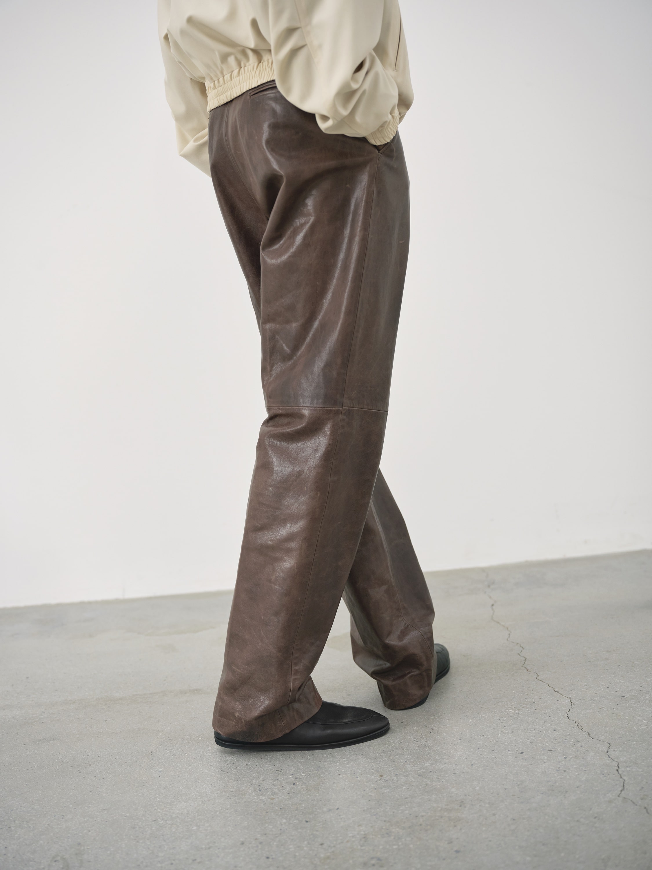 HEAVY LAMB LEATHER PANTS 詳細画像 DARK BROWN 3