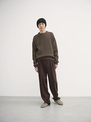 SUPER FINE WOOL RIB KNIT P/O