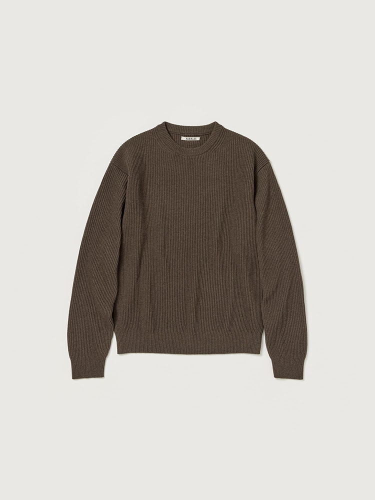 SUPER FINE WOOL RIB KNIT P/O