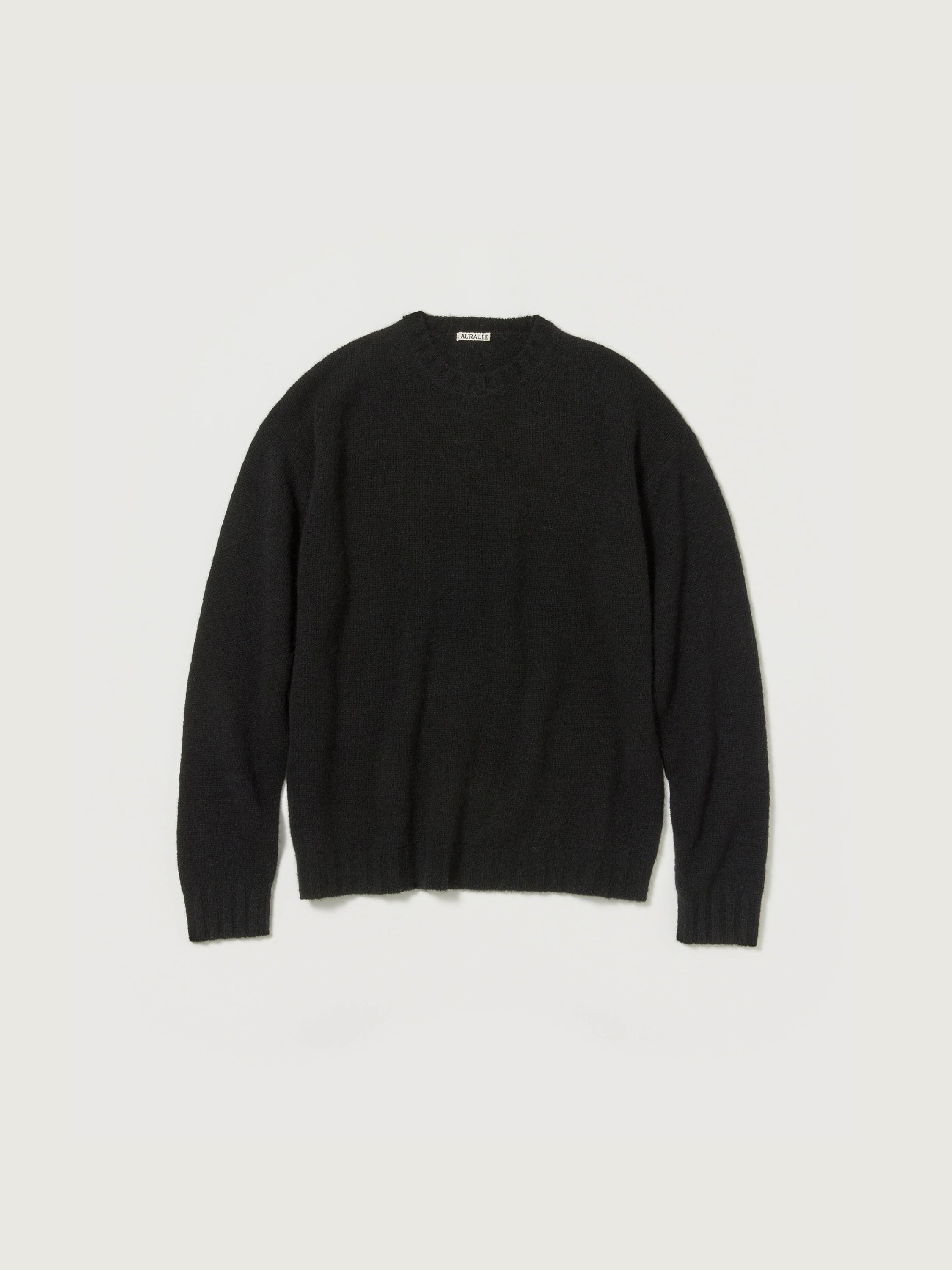 SHETLAND WOOL CASHMERE KNIT P/O 詳細画像 BLACK 4