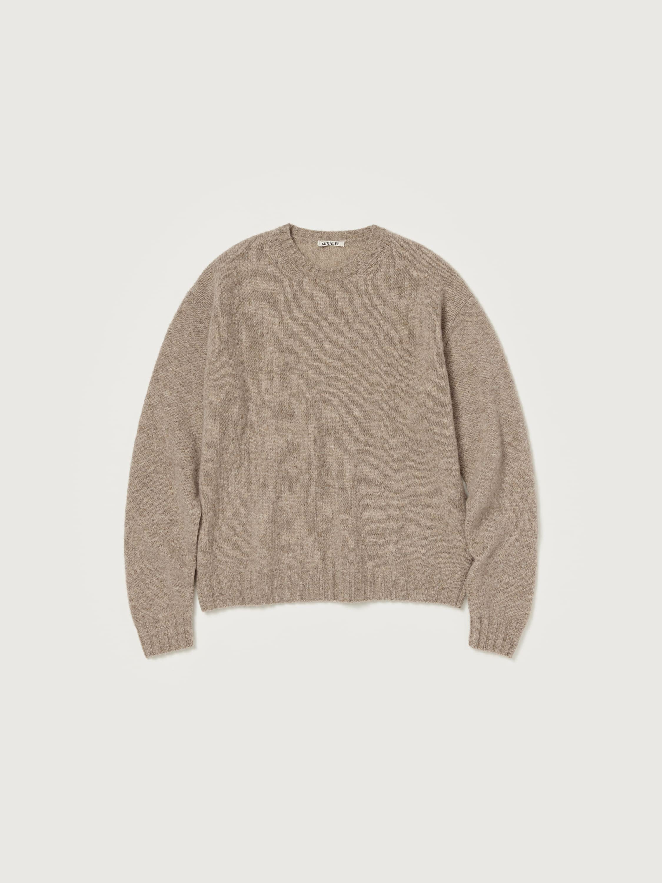 SHETLAND WOOL CASHMERE KNIT P/O 詳細画像 TOP BEIGE 1