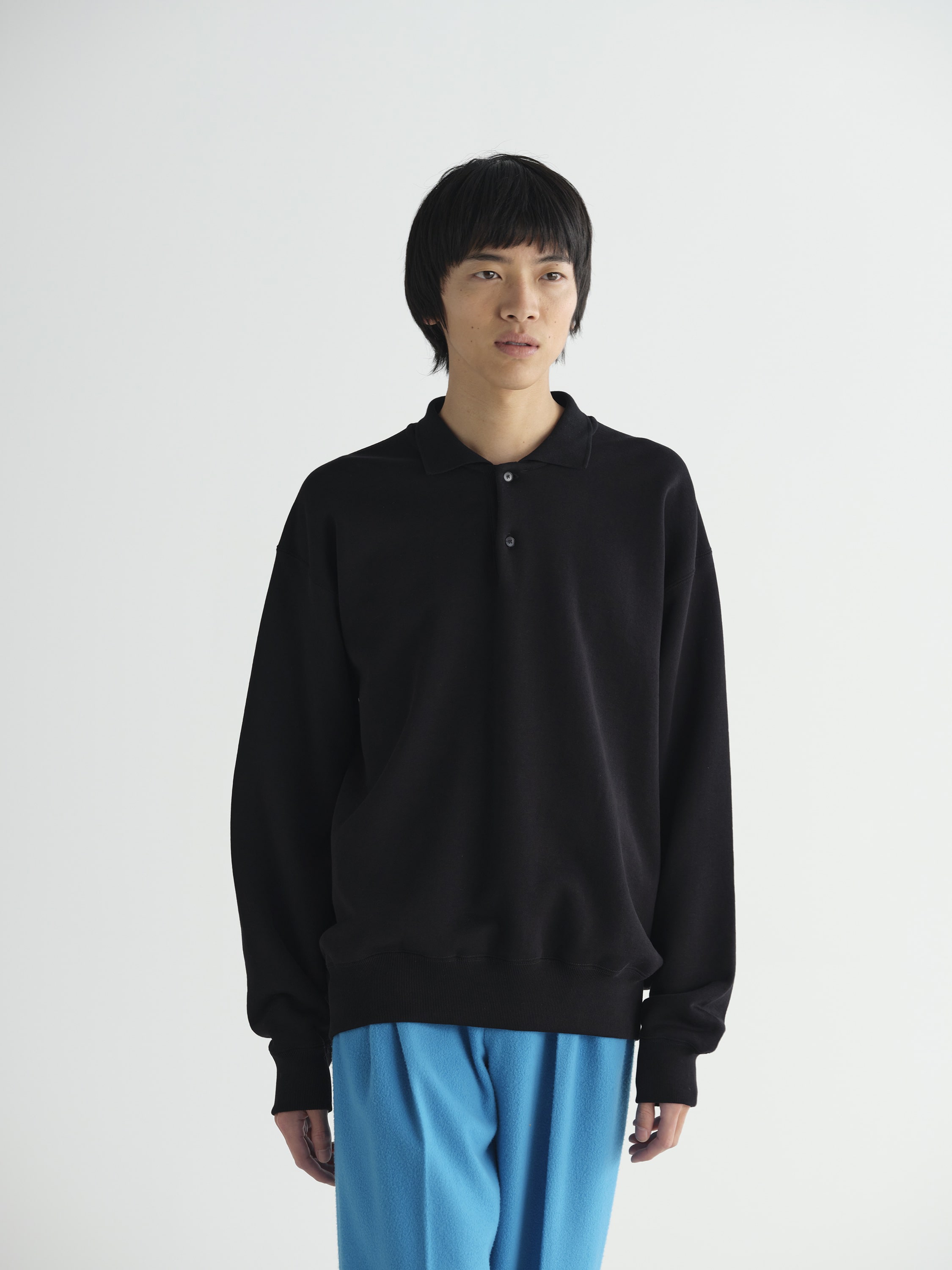 SMOOTH SOFT SWEAT POLO 詳細画像 BLACK 1