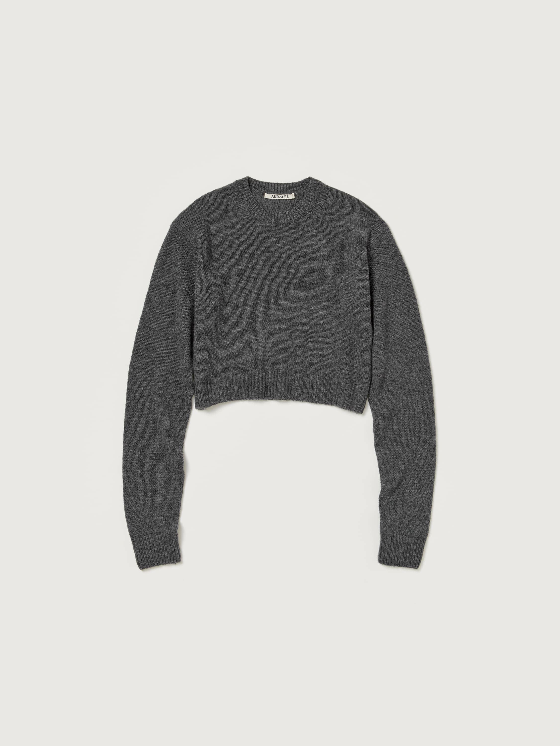 WOOL CASHMERE SILK KNIT SHORT P/O 詳細画像 GRAY 1