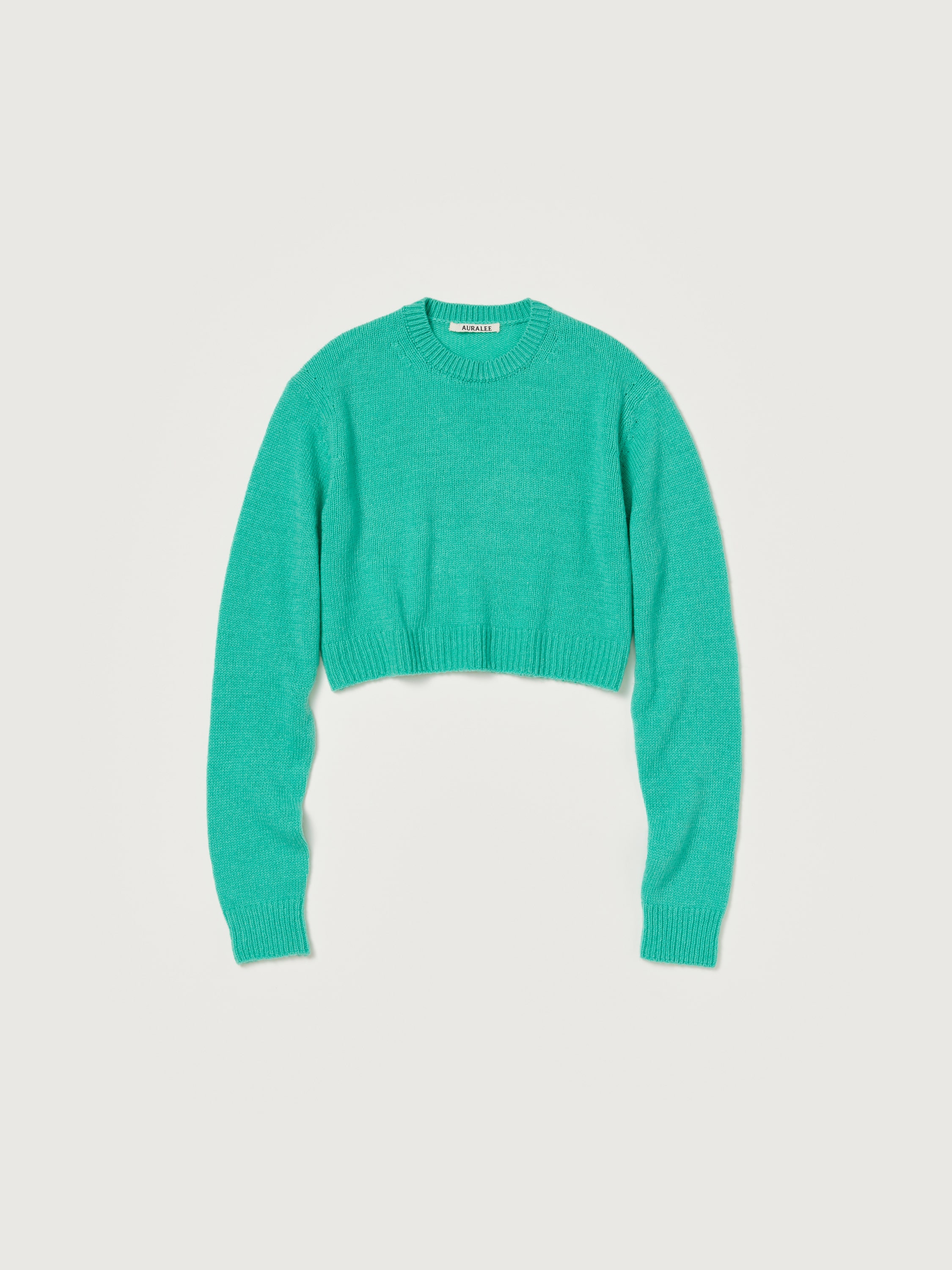 WOOL CASHMERE SILK KNIT SHORT P/O 詳細画像 AQUA GREEN 4